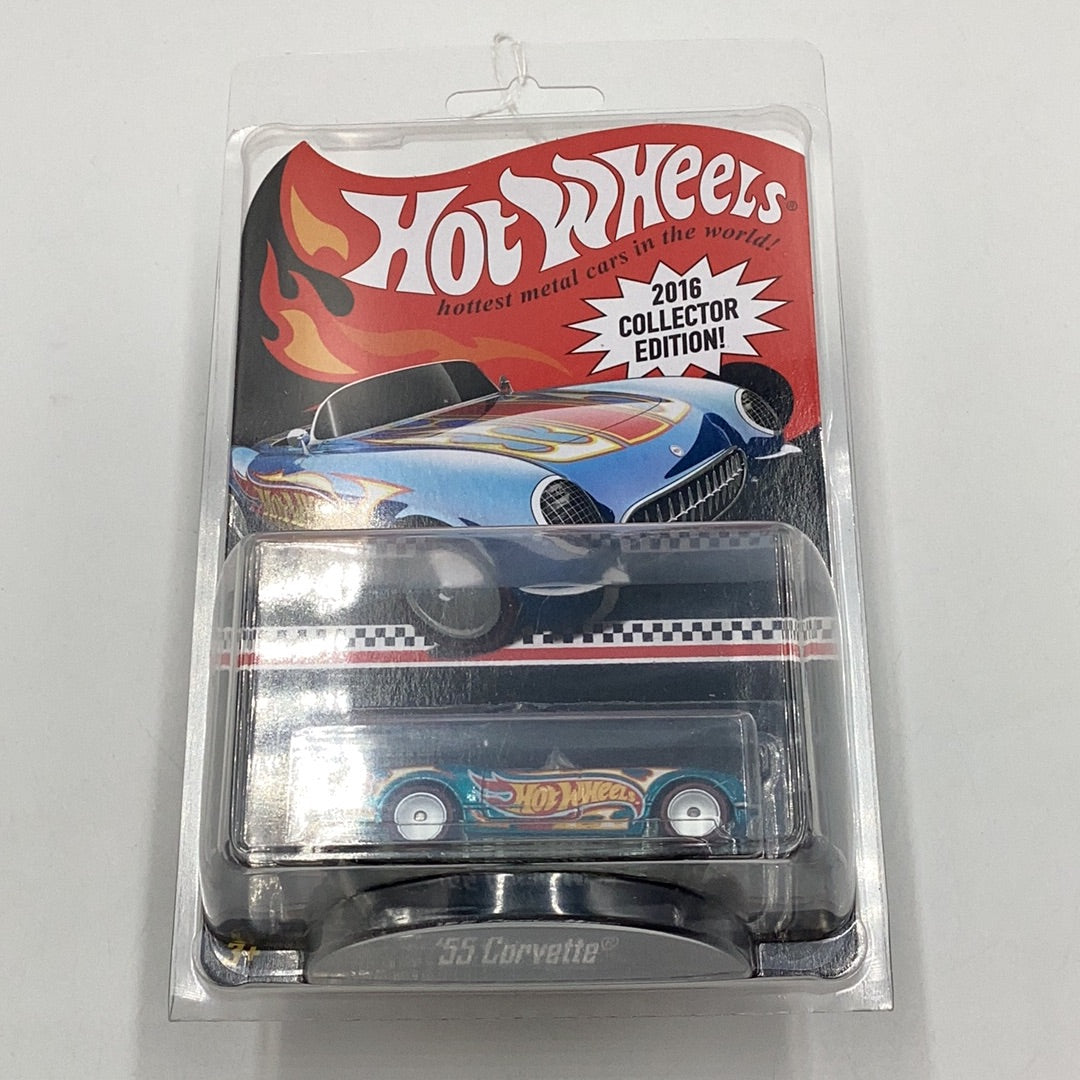 Hot Wheels 55 Corvette 2016 collectors edition mail in with protector