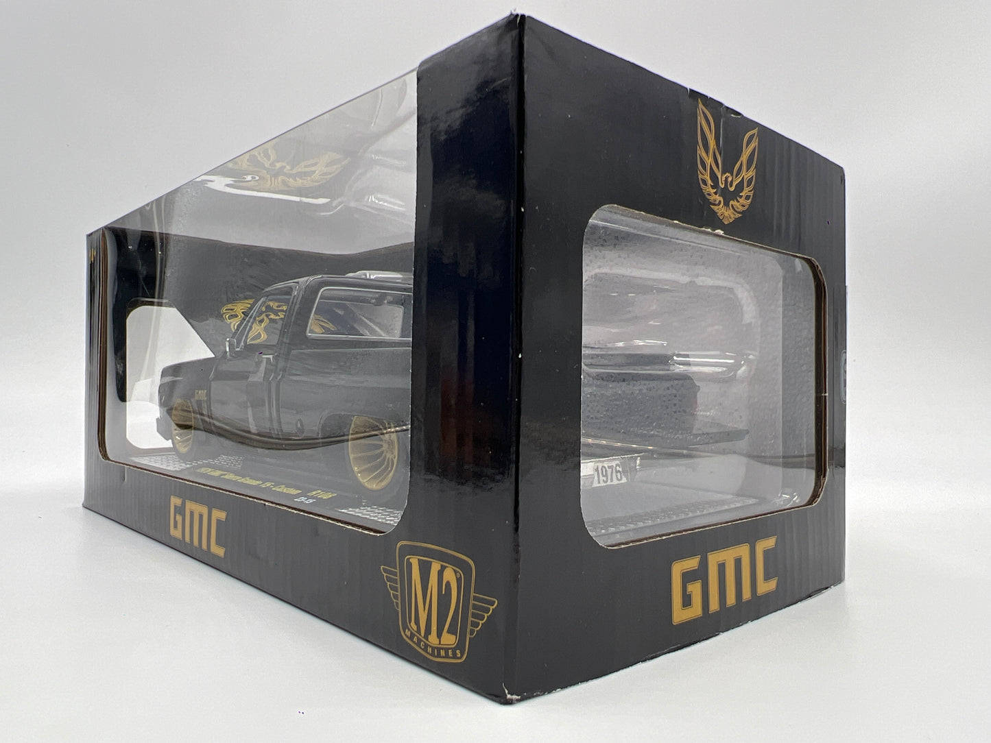 M2 Machines 1/24 Scale R108 1976 GMC Sierra Grande 15 Custom Black