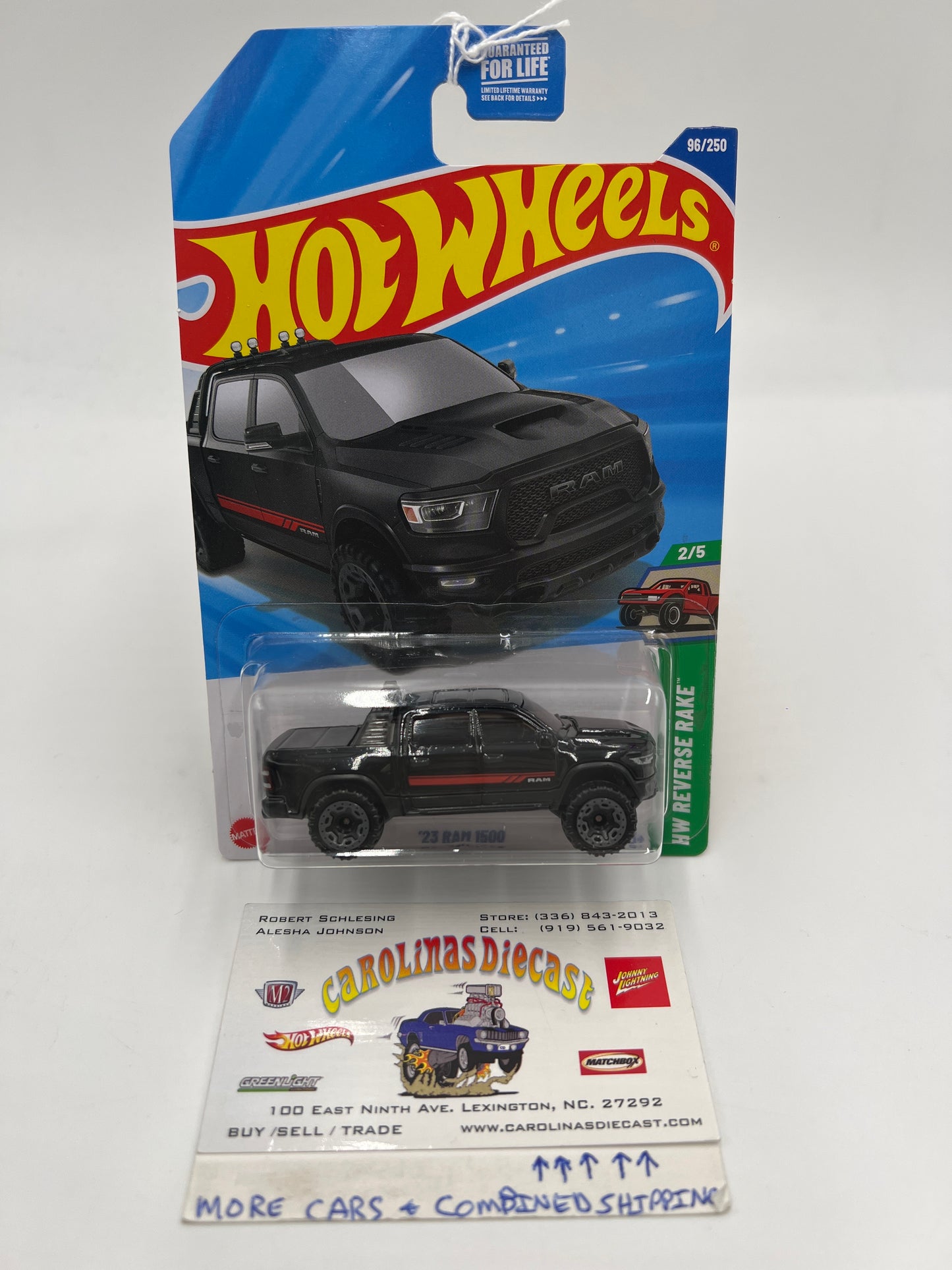 2025 Hot Wheels D Case #96 23 Ram 1500 Black 46E