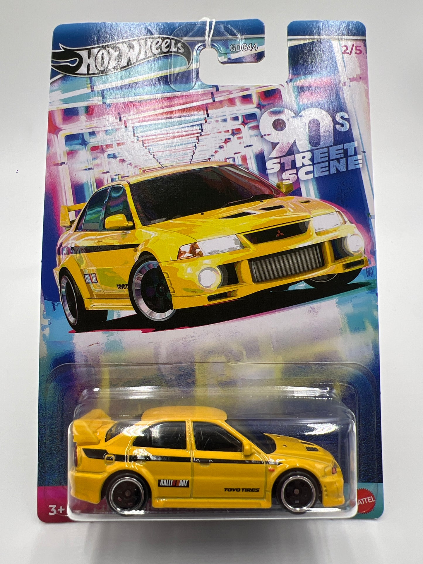 2024 Hot Wheels 90s Street Scene #2 Mitsubishi Lancer Evolution VI Yellow 161Q