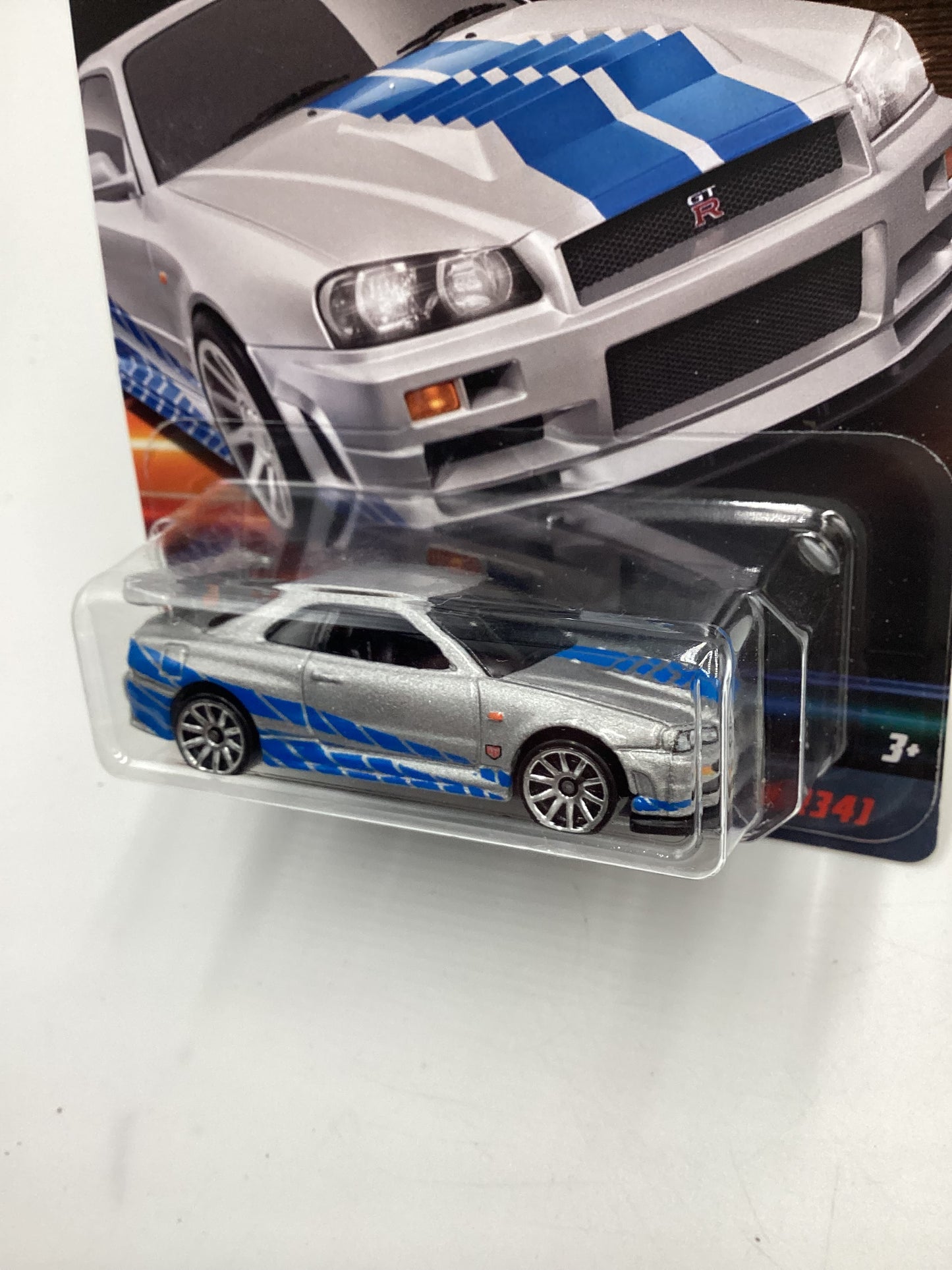 2023 Hot Wheels Fast & Furious Series 2 #2 Nissan Skyline GT-R BNR34 Silver W/protector