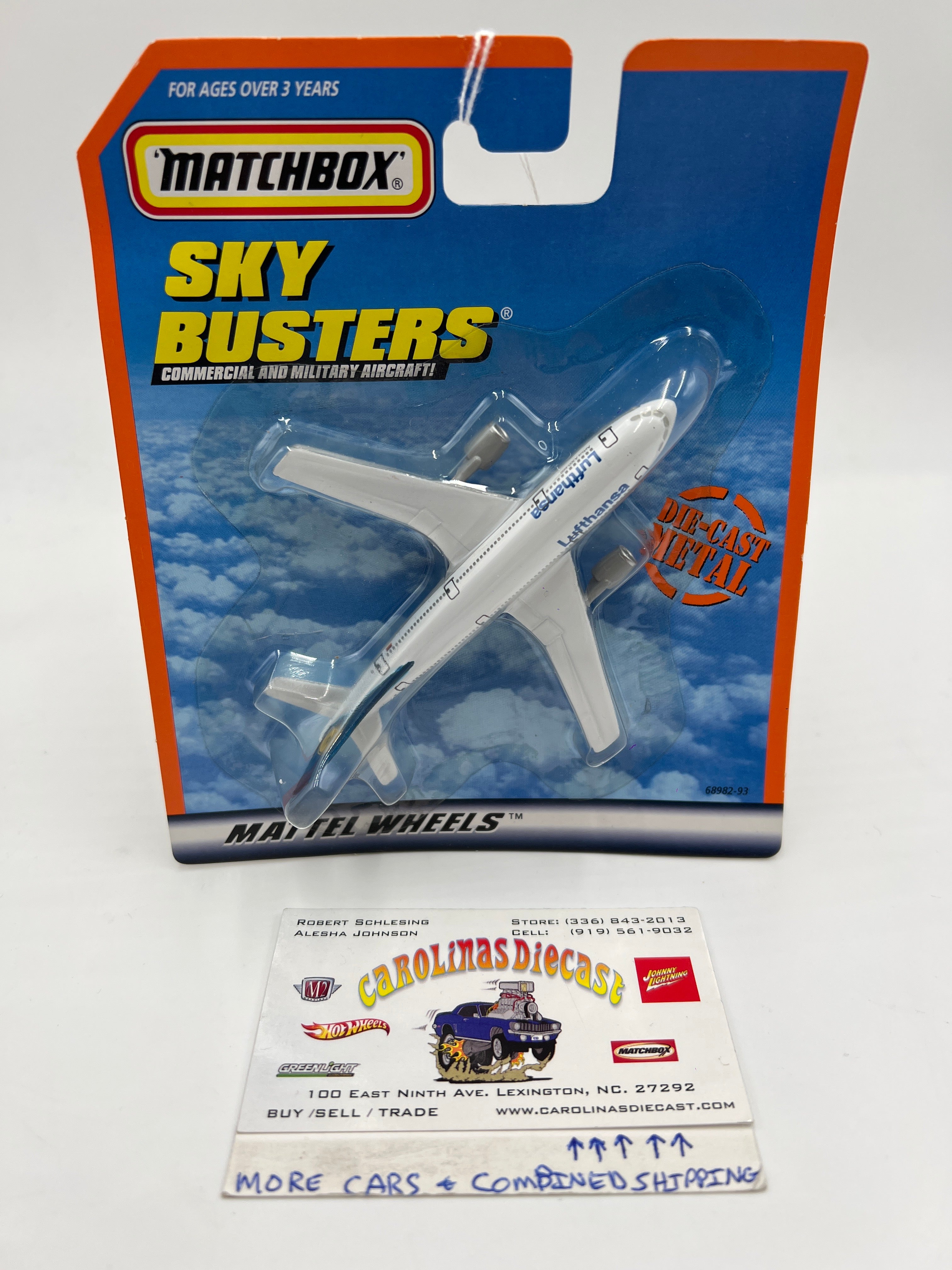 Matchbox Sky Busters A300B Airbus Lufthansa White #2 YY2