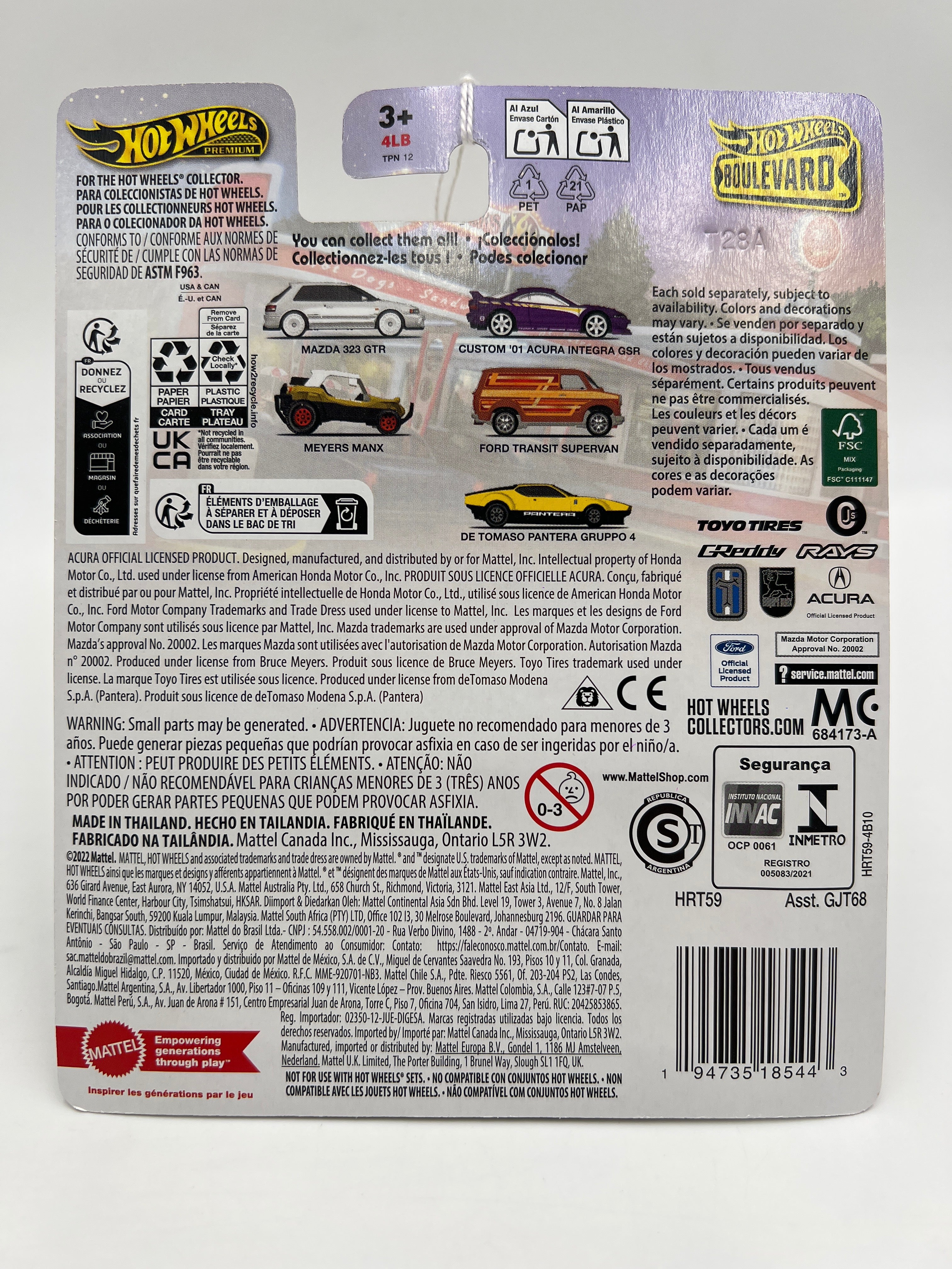 Hot Wheels Premium Boulevard #106 Mazda 323 GTR White 264G