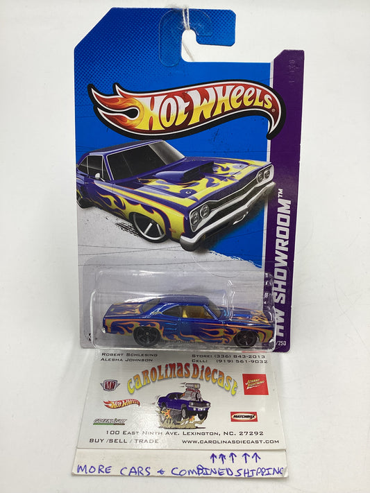 2013 Hot Wheels #212 69 Dodge Coronet Superbee Blue 51D