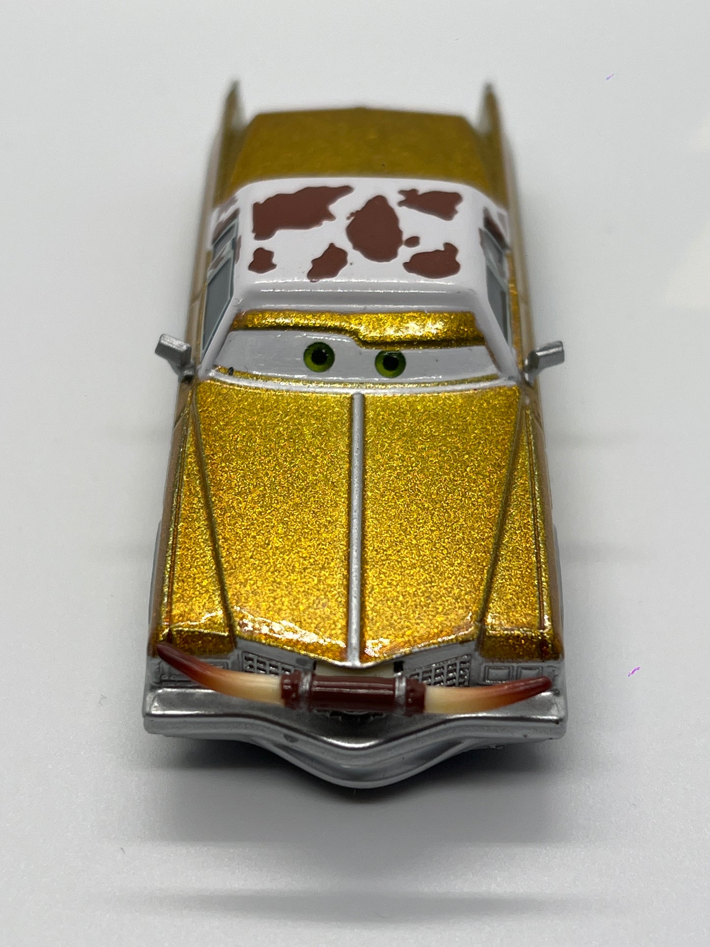 Disney Pixar Cars Tex Cadillac Coupe Deville Tex Dinoco Gold Loose