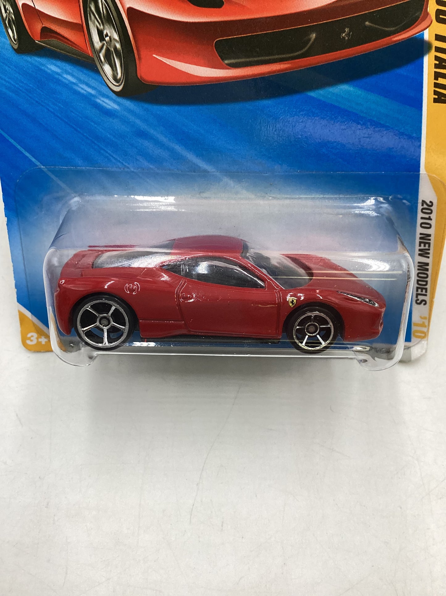 2010 Hot Wheels #34 Red Ferrari 458 Italia