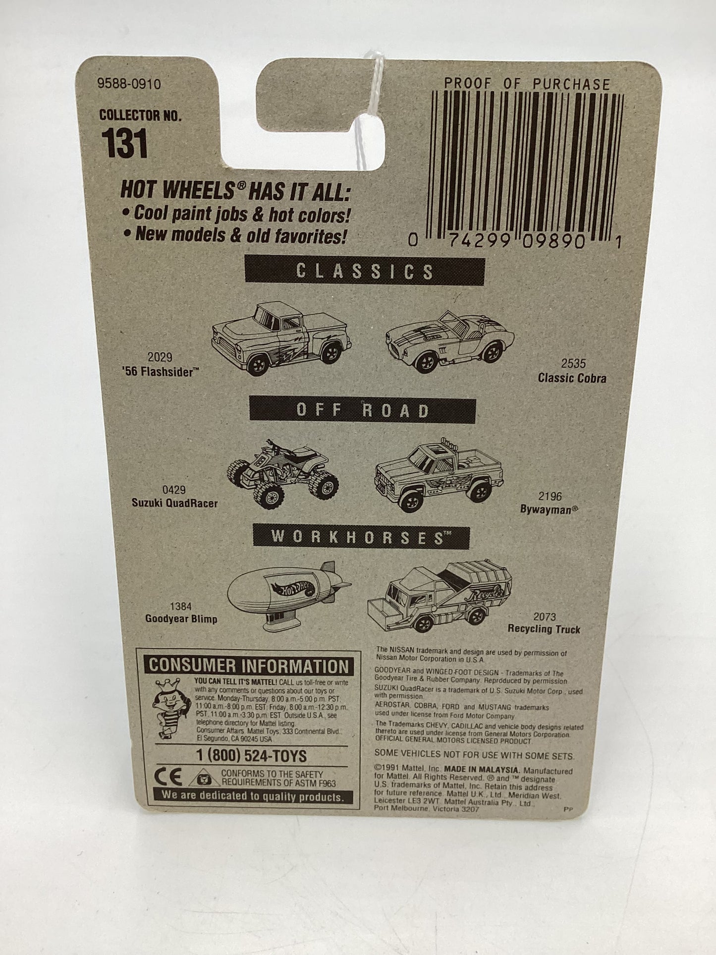 Hot Wheels Collector #131 Nissan Hardbody Black