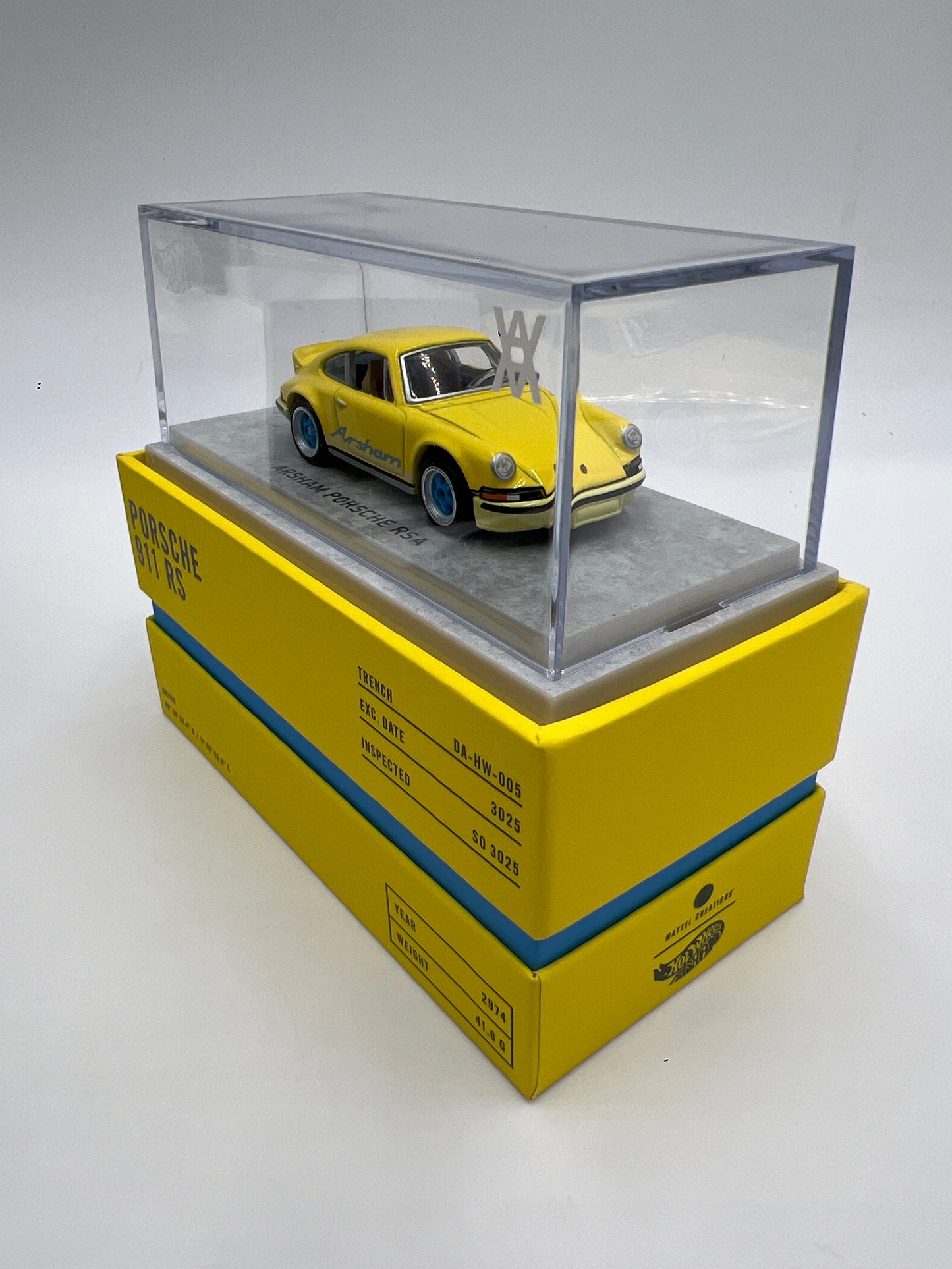 2025 Hot Wheels x Daniel Arsham Creations Exclusive 73 Porsche 911 RS Yellow W/Box