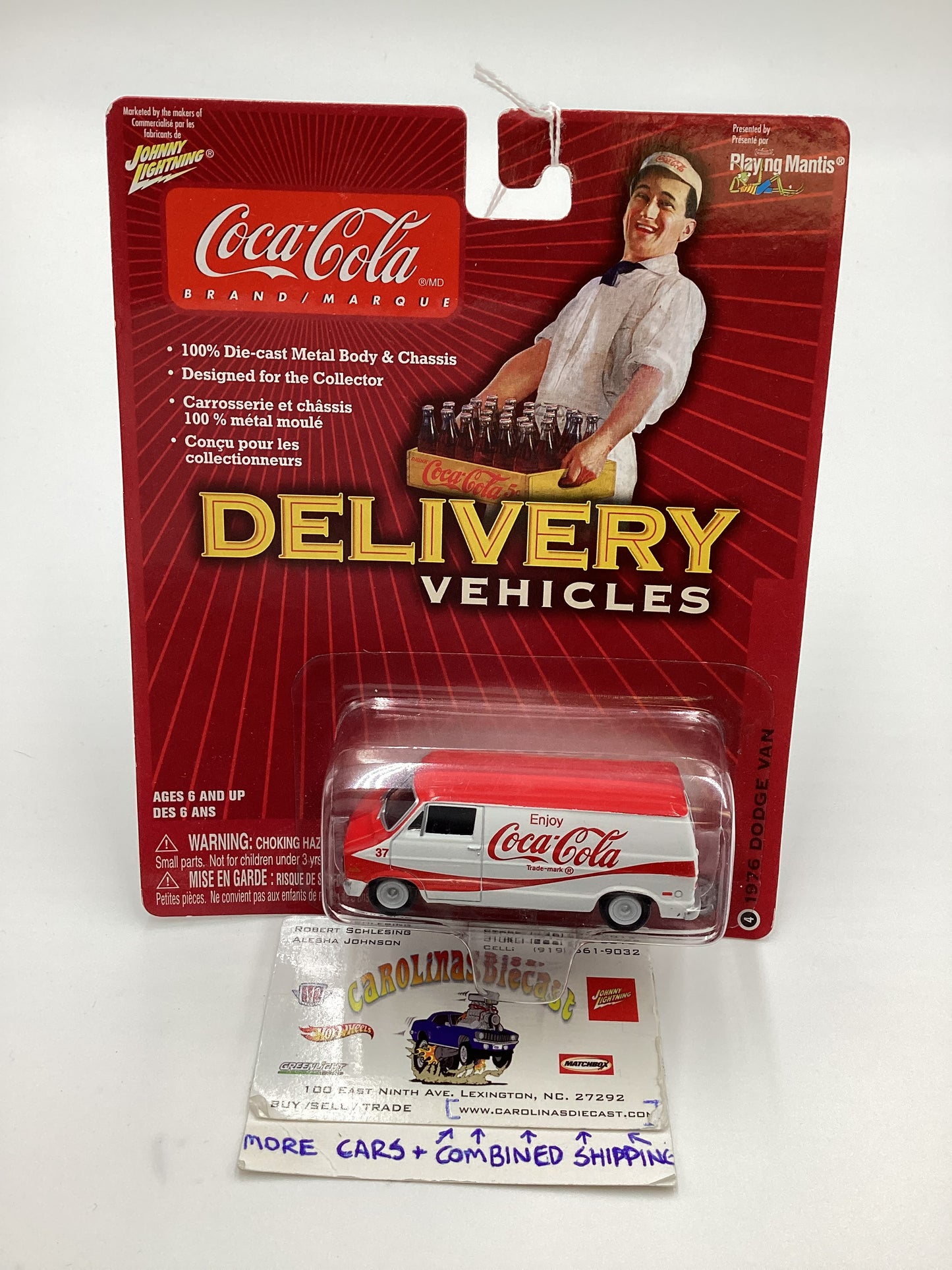Johnny Lightning Coca Cola Delivery Vehicles 1976 Dodge Van 232C