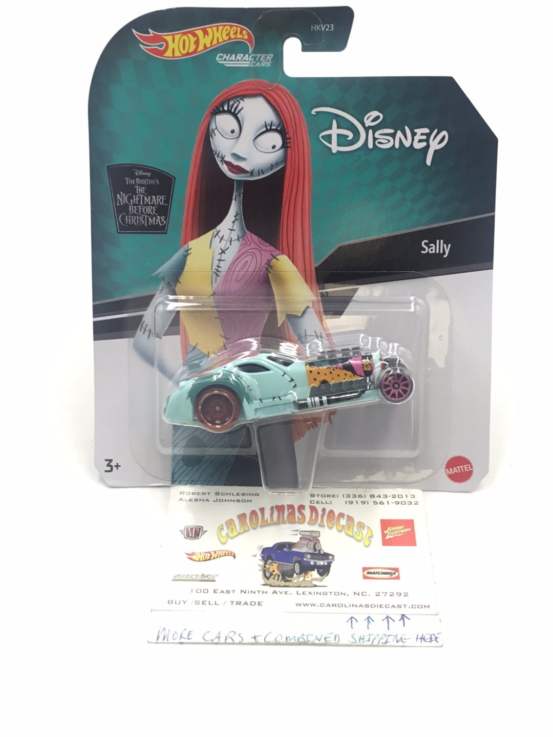 2022 Hot Wheels Disney character cars Sally Nightmare Before Christmas 111A