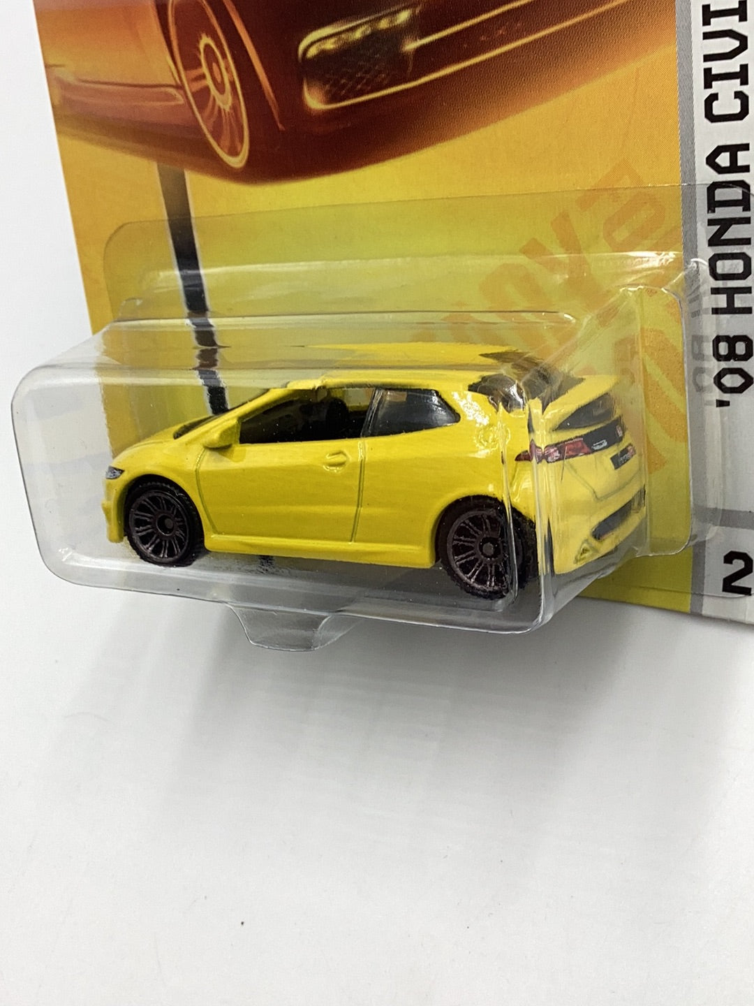 Matchbox #26 08 Honda Civic Type R yellow 210A