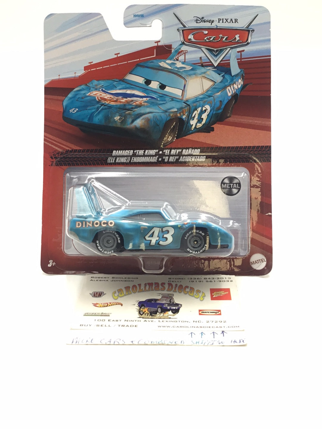 2023 Disney Pixar Cars Damaged King