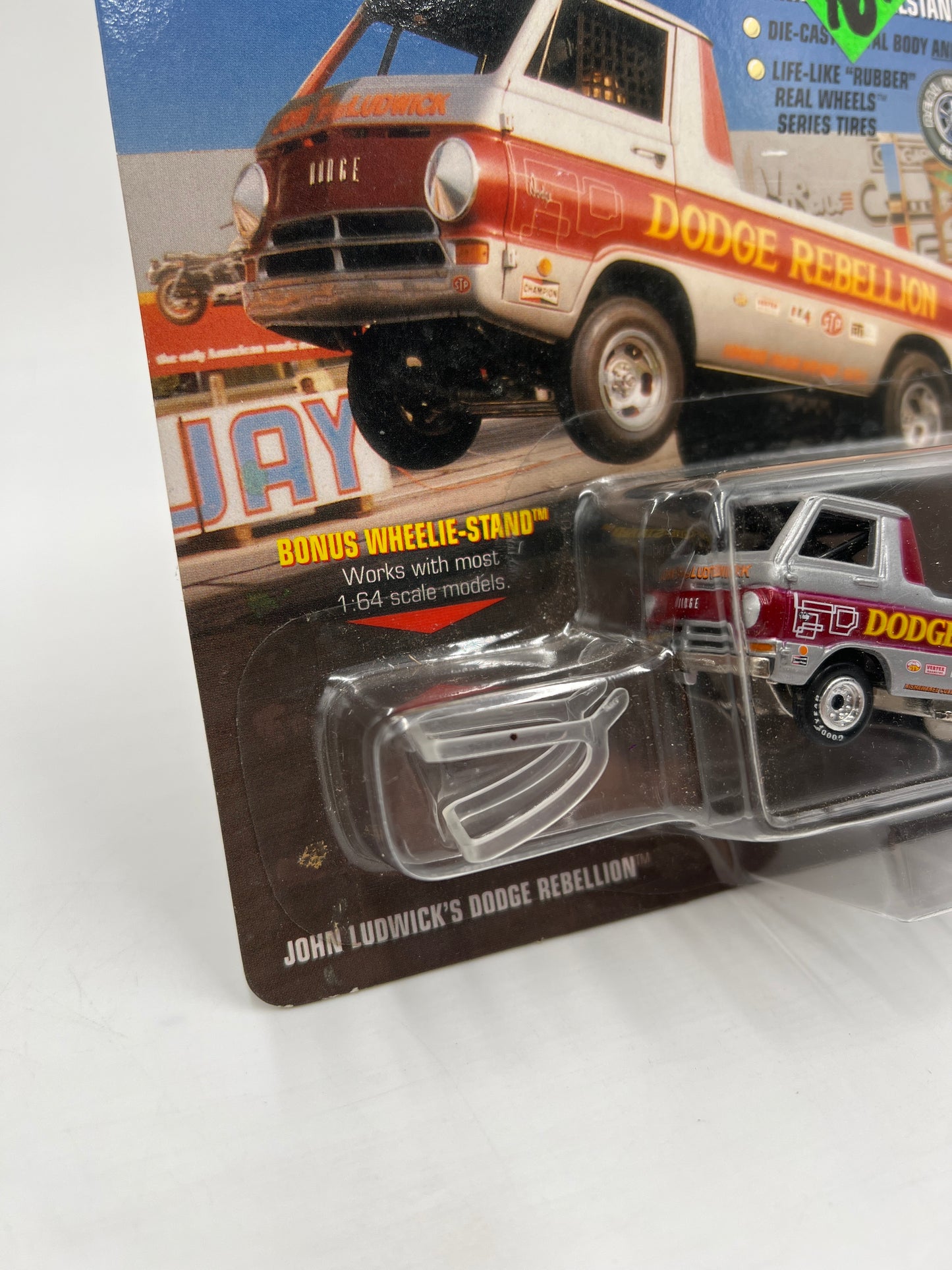 Johnny Lightning Show Stoppers John Ludwicks Dodge Rebellion Silver/Red 231E