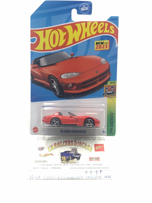 2023 hot wheels P case #236 92 Dodge Viper RT/10 55A