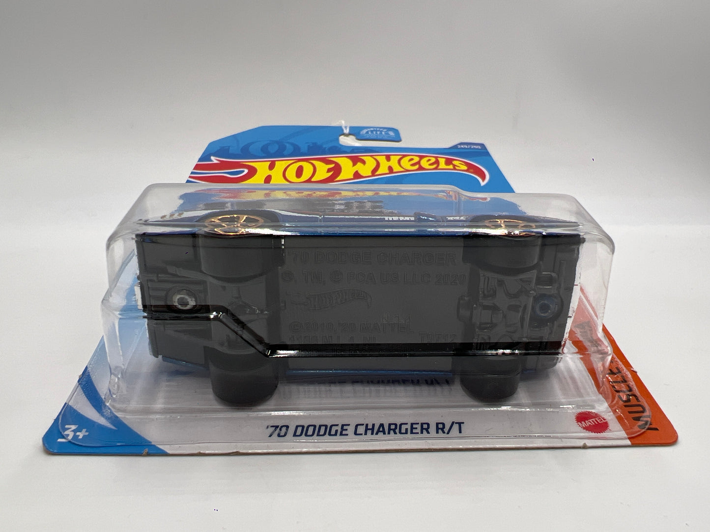 2020 Hot Wheels Muscle Mania #249 70 Dodge Charger R/T Blue