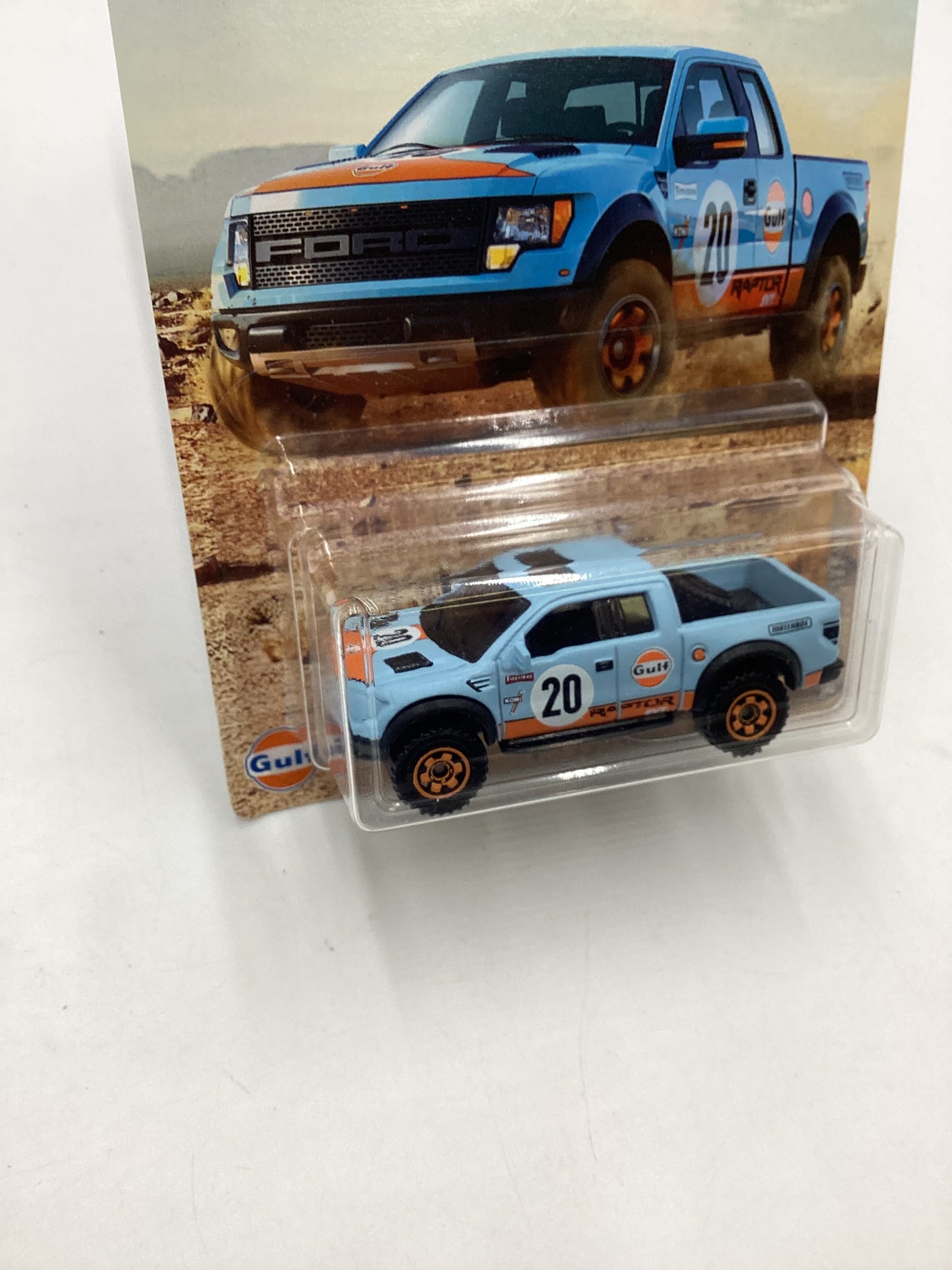 2019 Matchbox Ford Truck Series 10 Ford F-150 SVT Raptor Gulf 161C