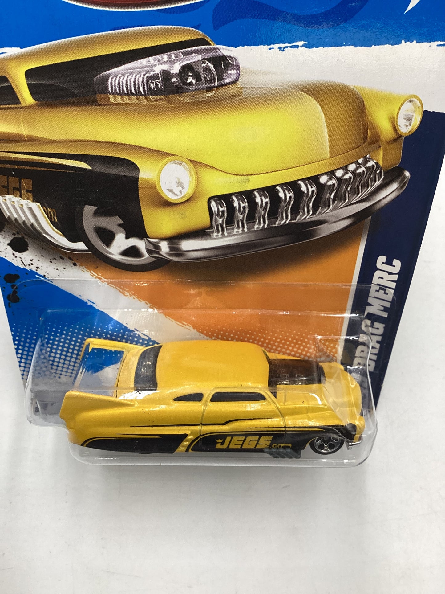 2012 Hot Wheels HW Performance #142 49 Drag Merc Jegs Yellow 43E