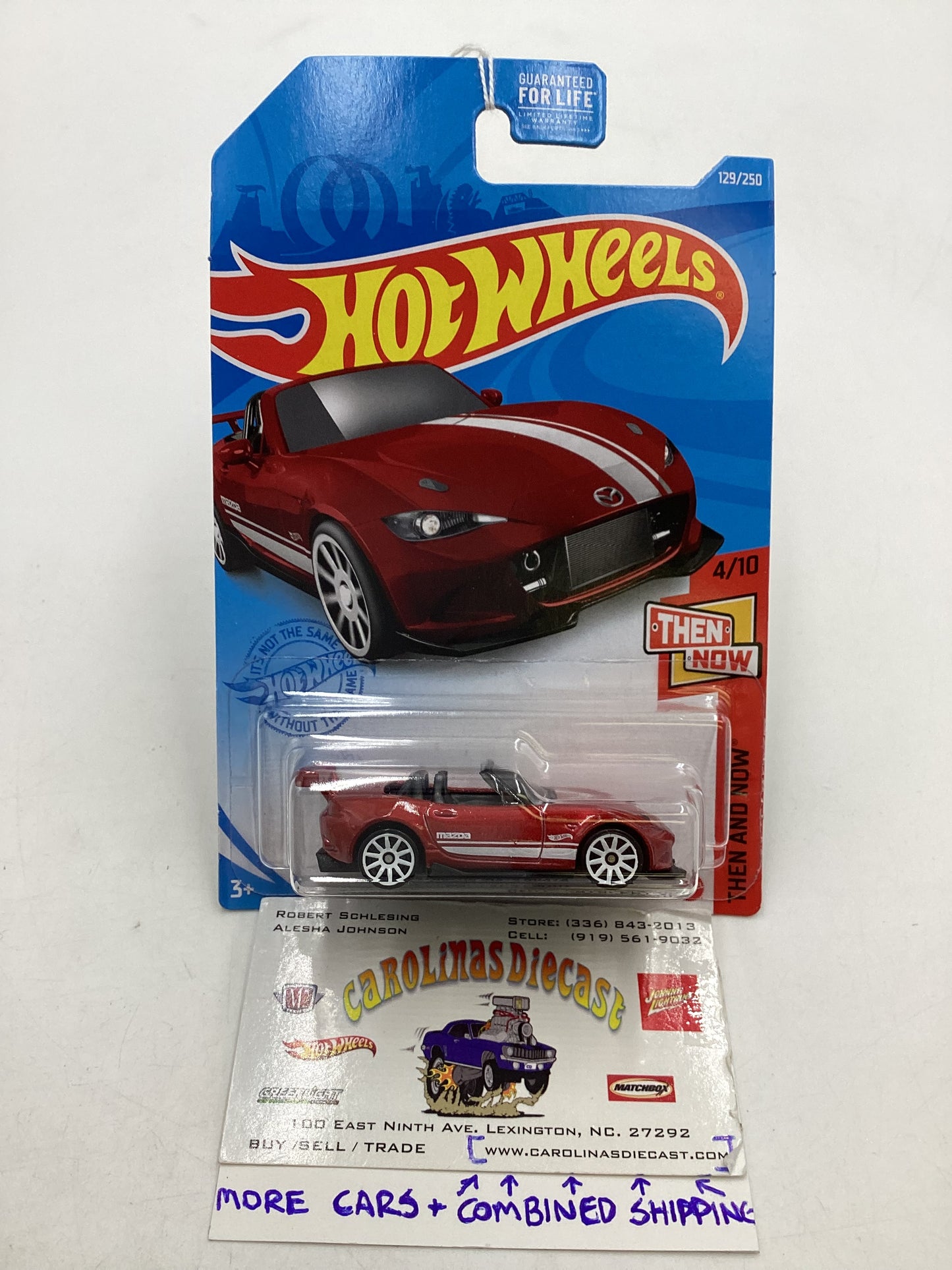 2021 Hot Wheels #129 15 Mazda MX-5 Miata Red Vein 86A