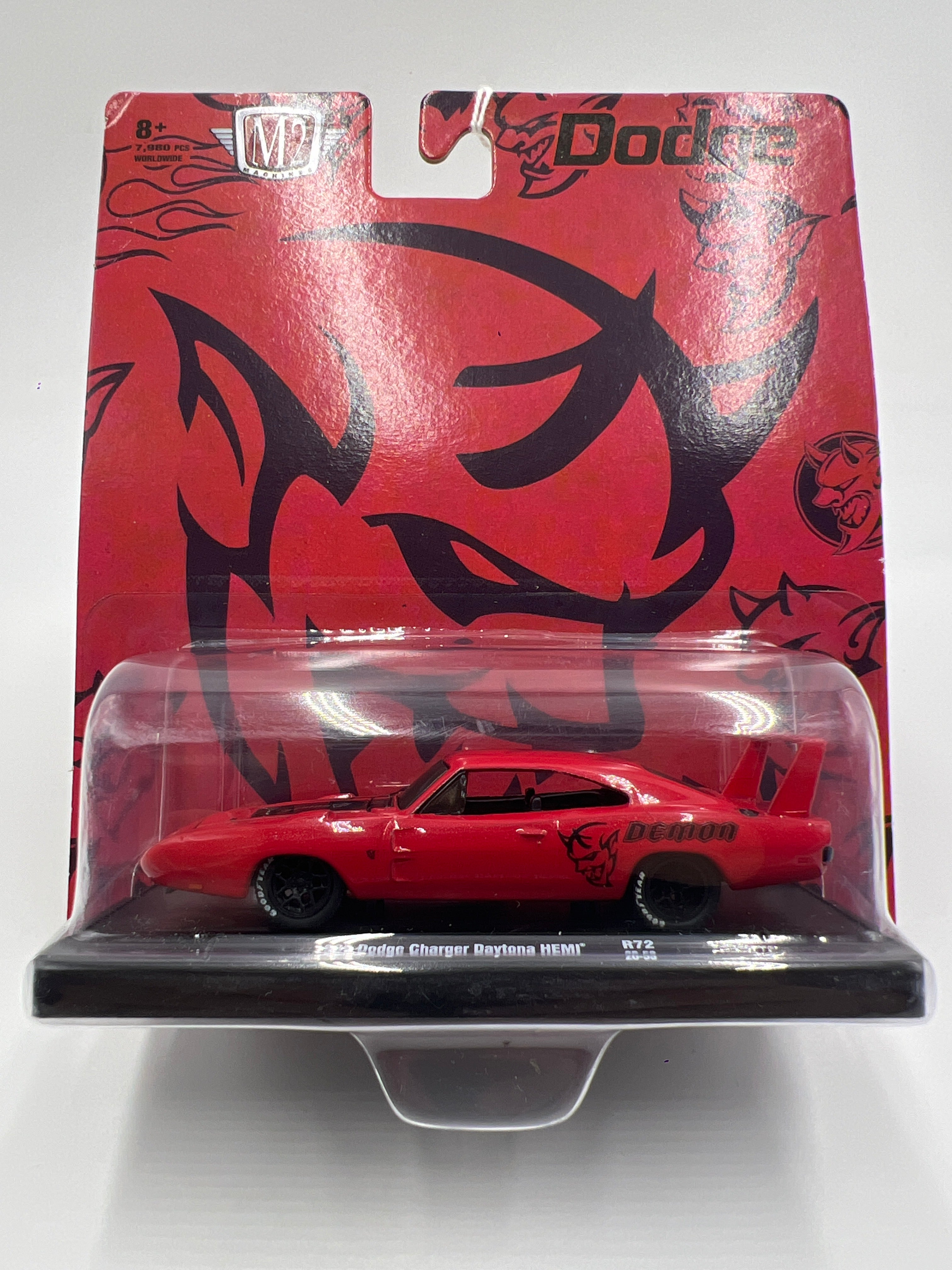 M2 Machines Auto Drivers 1969 Dodge Charger Daytona Hemi Red Demon