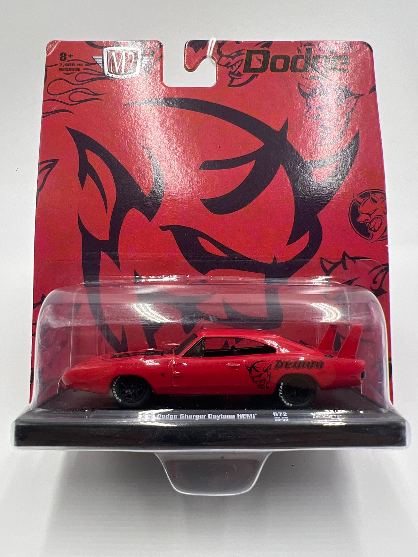M2 Machines Auto Drivers 1969 Dodge Charger Daytona Hemi Red Demon R72 188P
