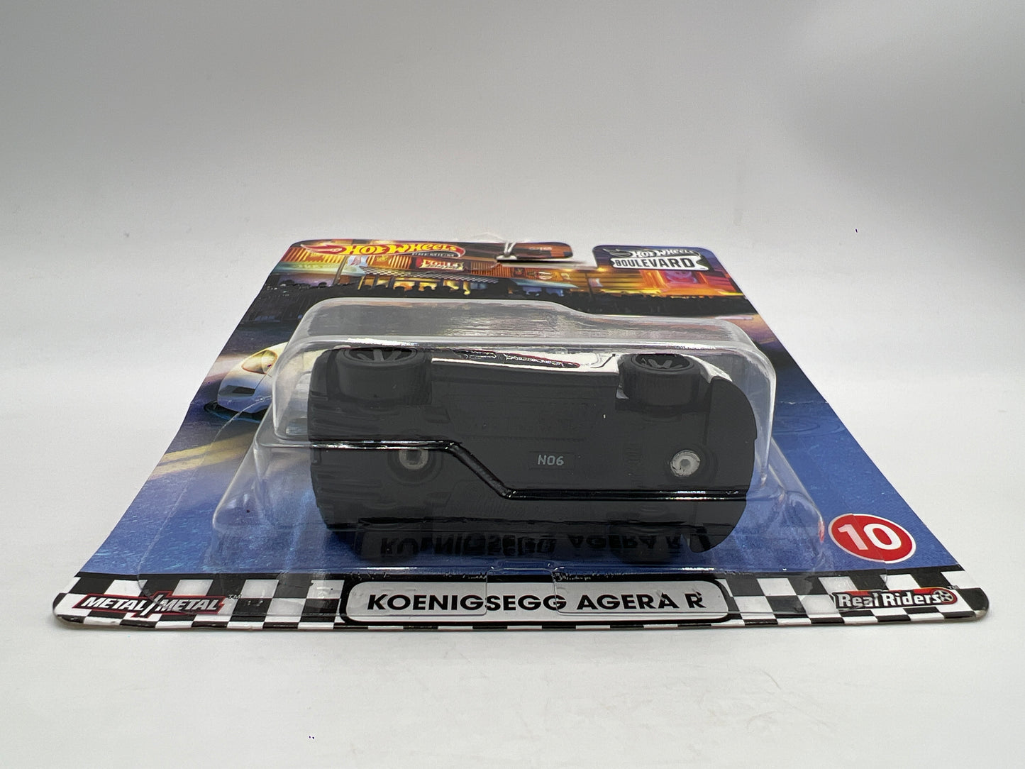 Hot Wheels Premium Boulevard #10 Koenigsegg Agera R White Bad Card 263A