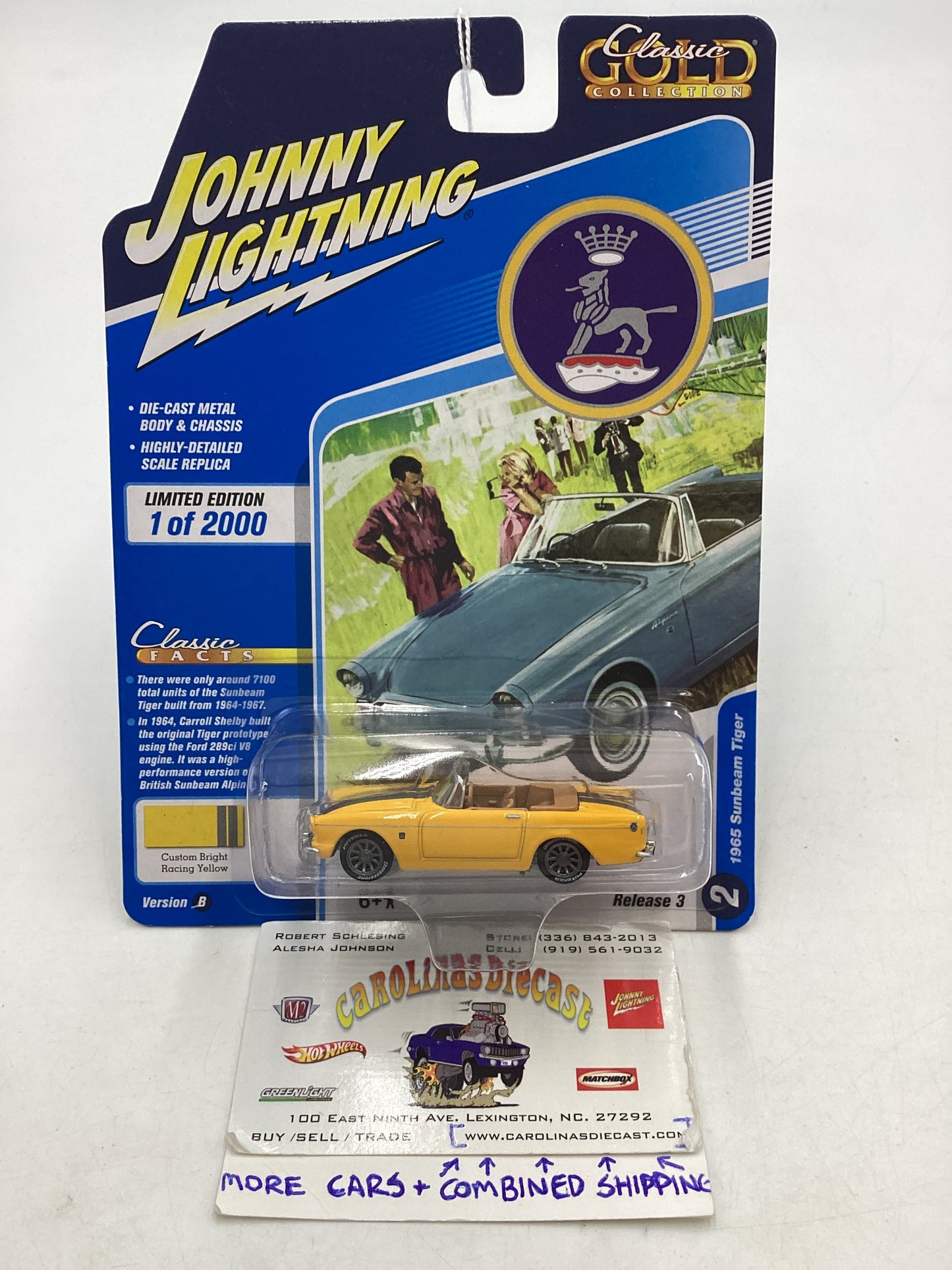 Johnny Lightning Classic Gold Collection Sunbeam 1965 Sunbeam Tiger 228D