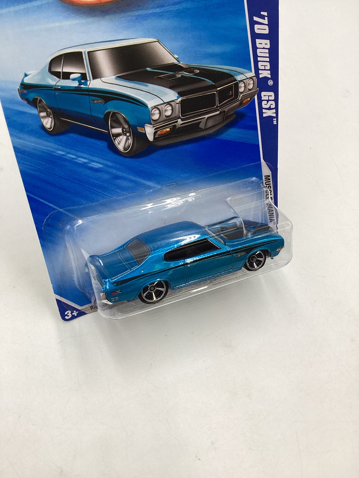 2010 Hot Wheels Muscle Mania # 83 70 Buick GSX Blue 55G