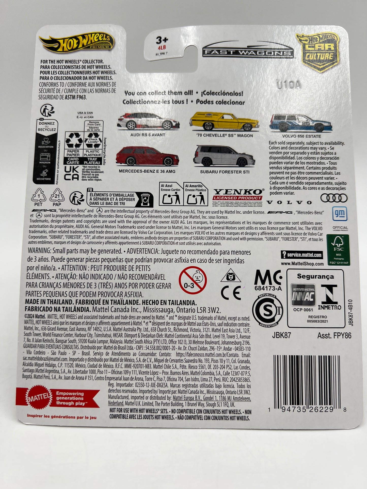 2025 Hot Wheels Car Culture Premium Fast Wagons Full Set Of 5