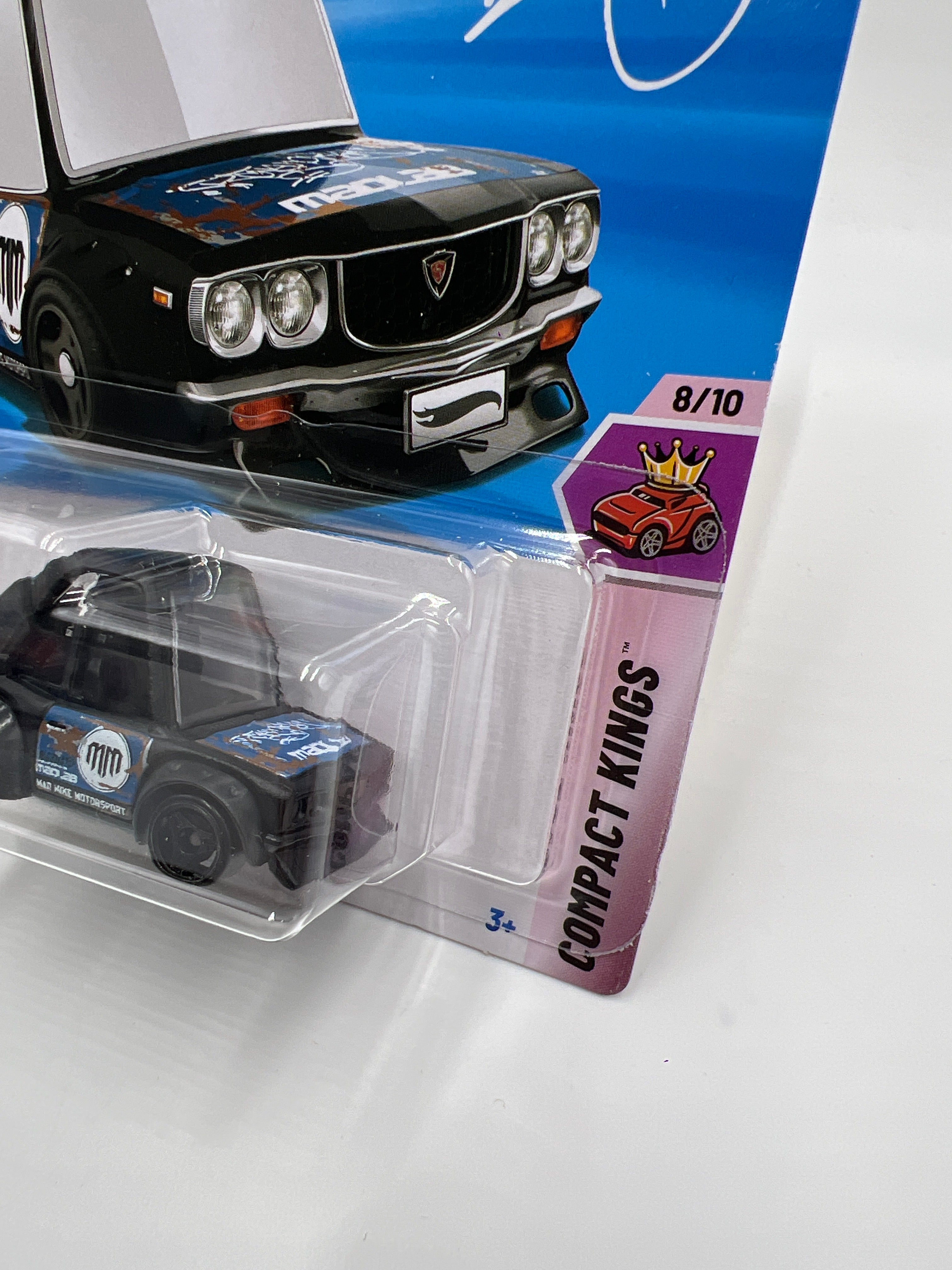 2025 Hot Wheels L Case Compact Kings #196 Tooned Mazda RX-3 Black