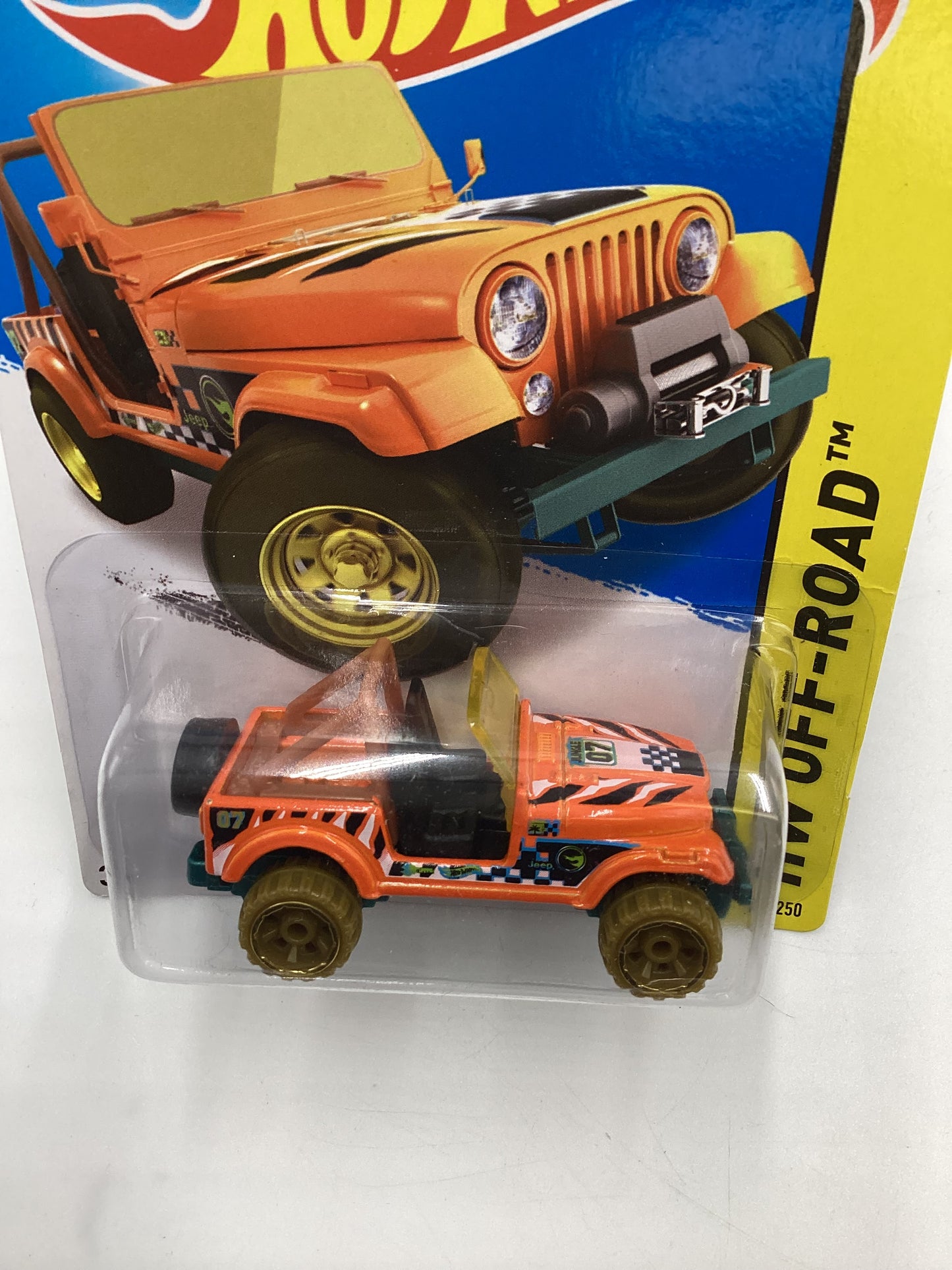 2015 Hot Wheels Treasure Hunt #101 Jeep CJ-7 Orange 273A