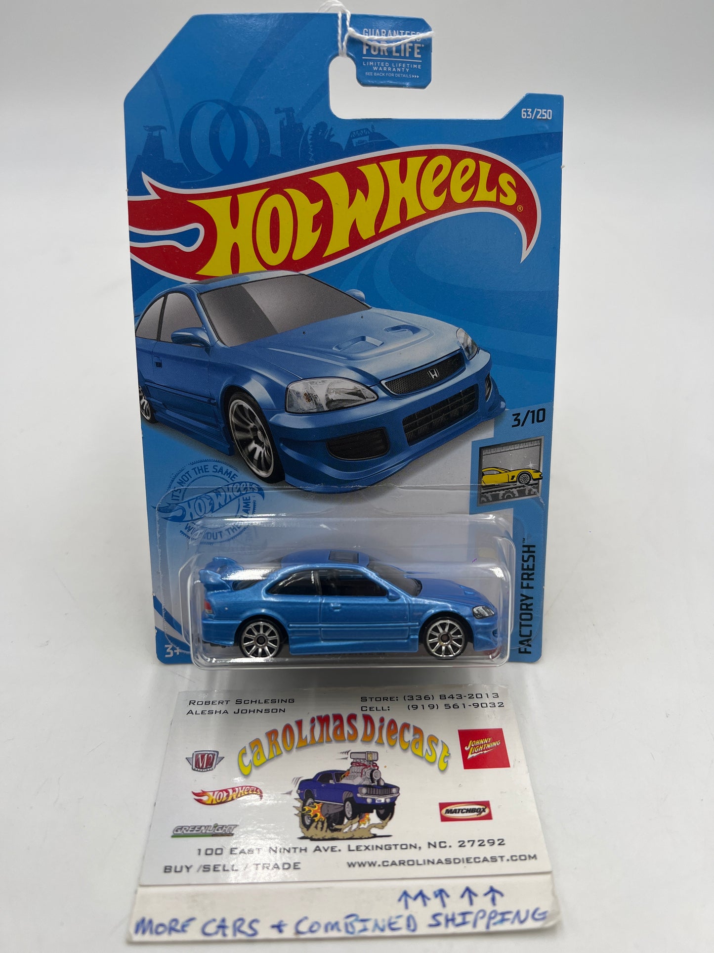 2021 HW Factory Fresh #63 Honda Civic Si Blue 78A See Last Pic