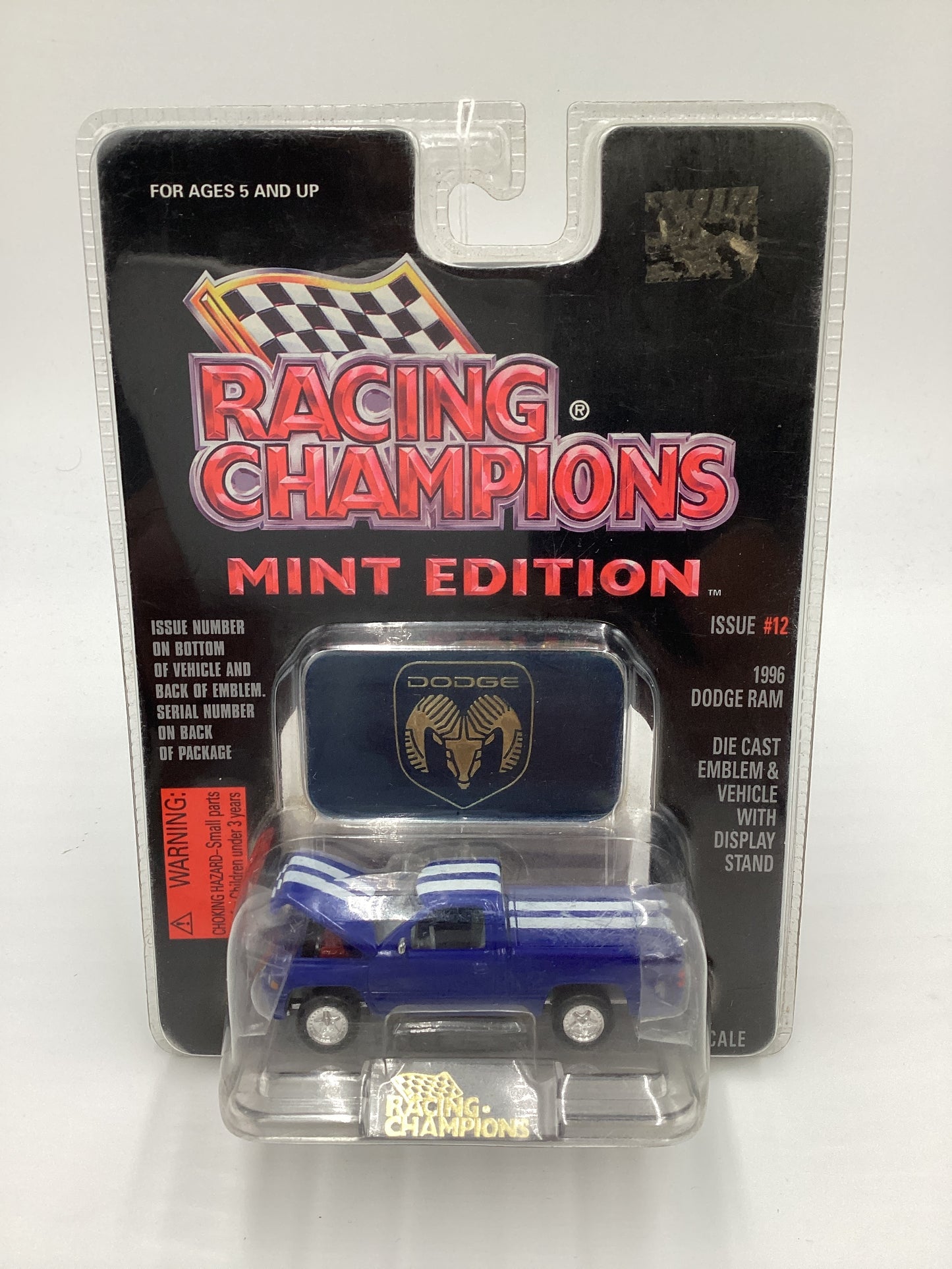 Racing Champions Mint Edition Issue #12 1996 Dodge Ram Blue