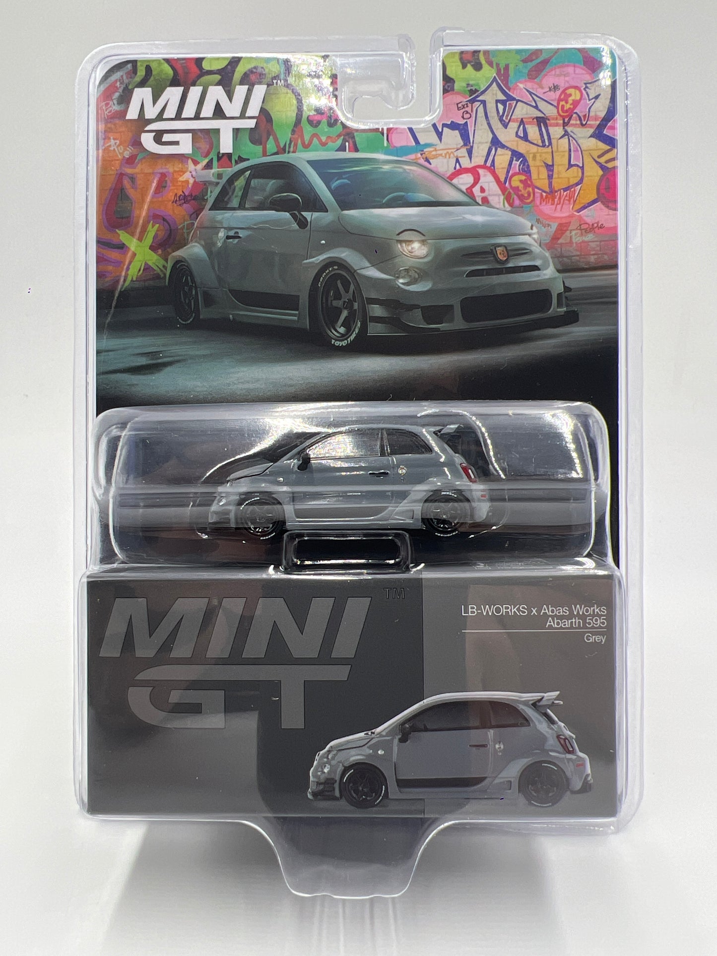 Mini GT #995 LB-Works x Abas Works Abarth 595 Grey 234H
