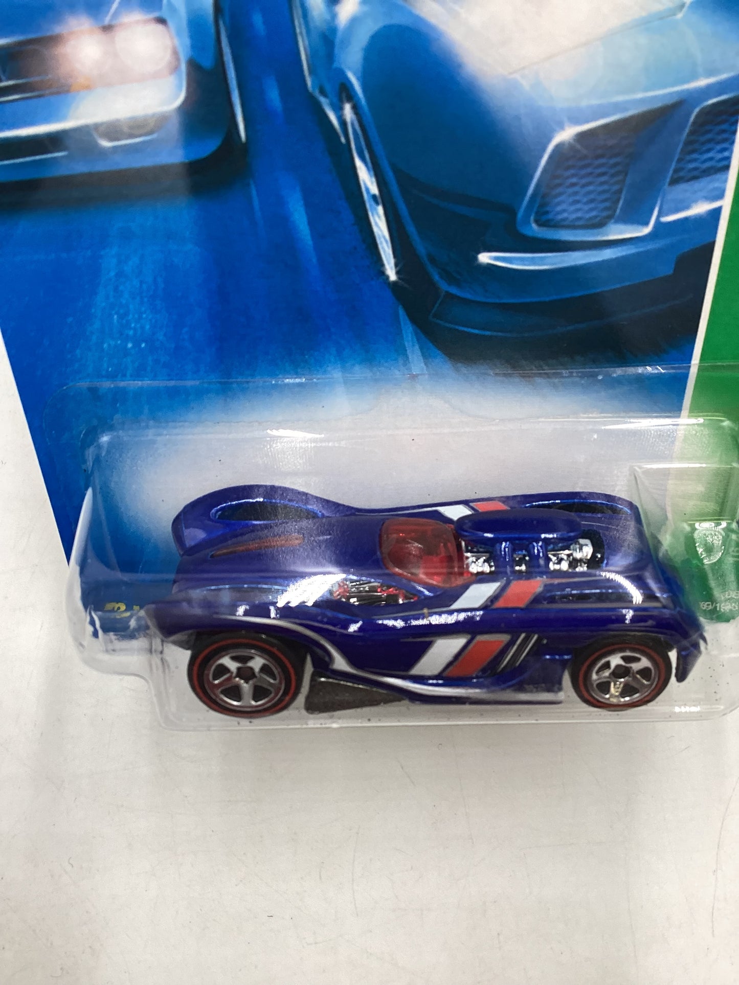 2008 Hot Wheels Super Treasure Hunt + Treasure Hunt 16 Angels Blue #169 with protector