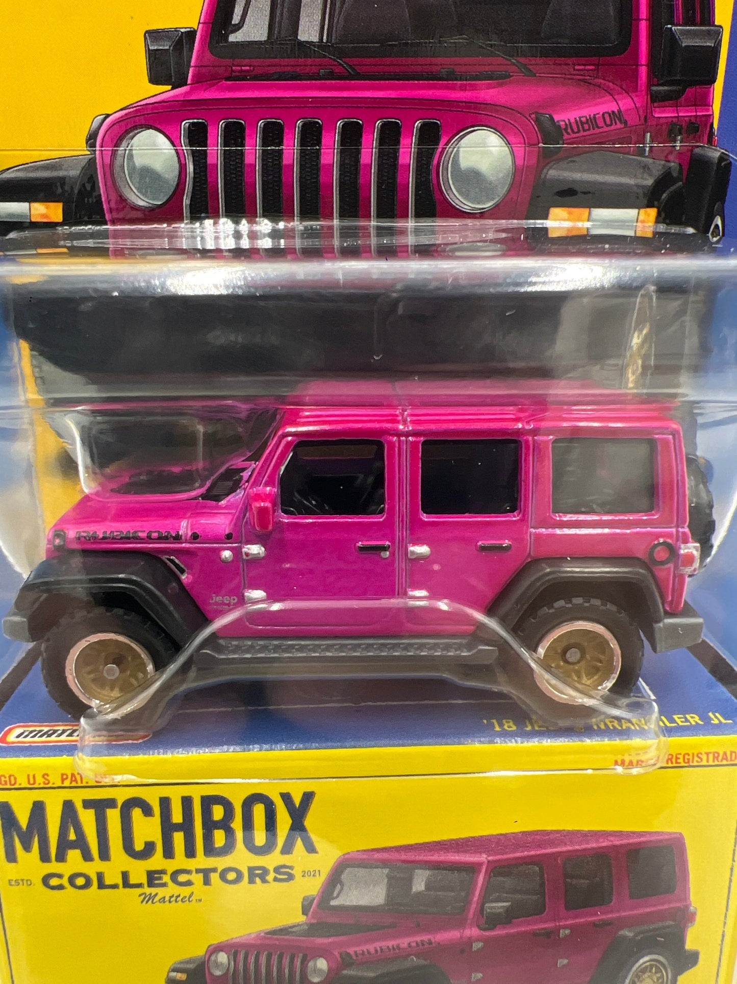 2024 Matchbox Collectors #19 18 Jeep Wrangler JL Pink 173F