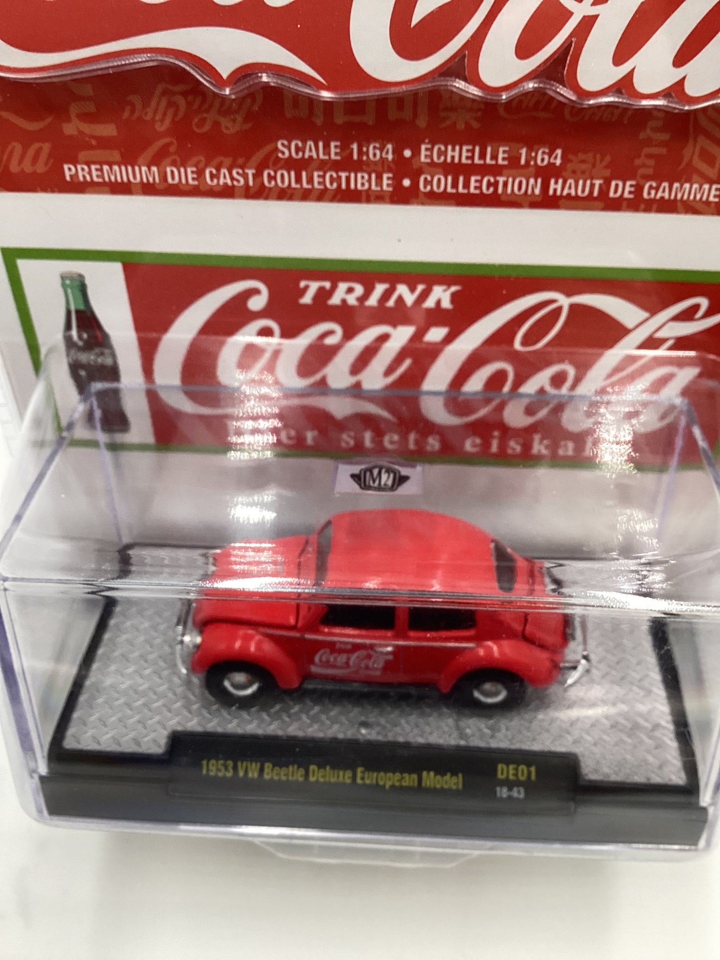 M2 Machines DE01 Coca Cola 1953 VW Beetle European Model Red 200C