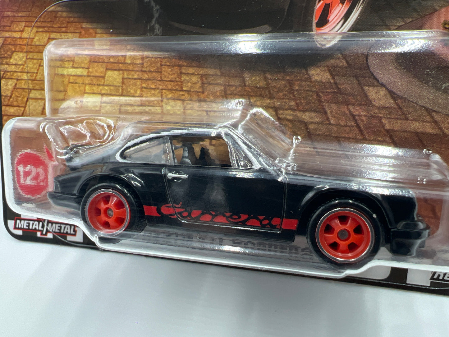 2025 Hot Wheels Premium Boulevard #121 Porsche 911 Carrera RS 2.7 Black/Red 263A