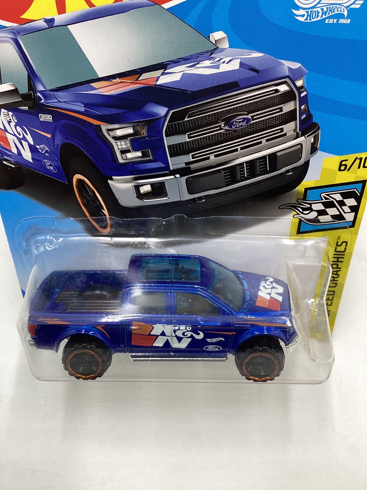 2018 Hot Wheels #18  Speed Graphics 15 Ford F-150 Blue 31A