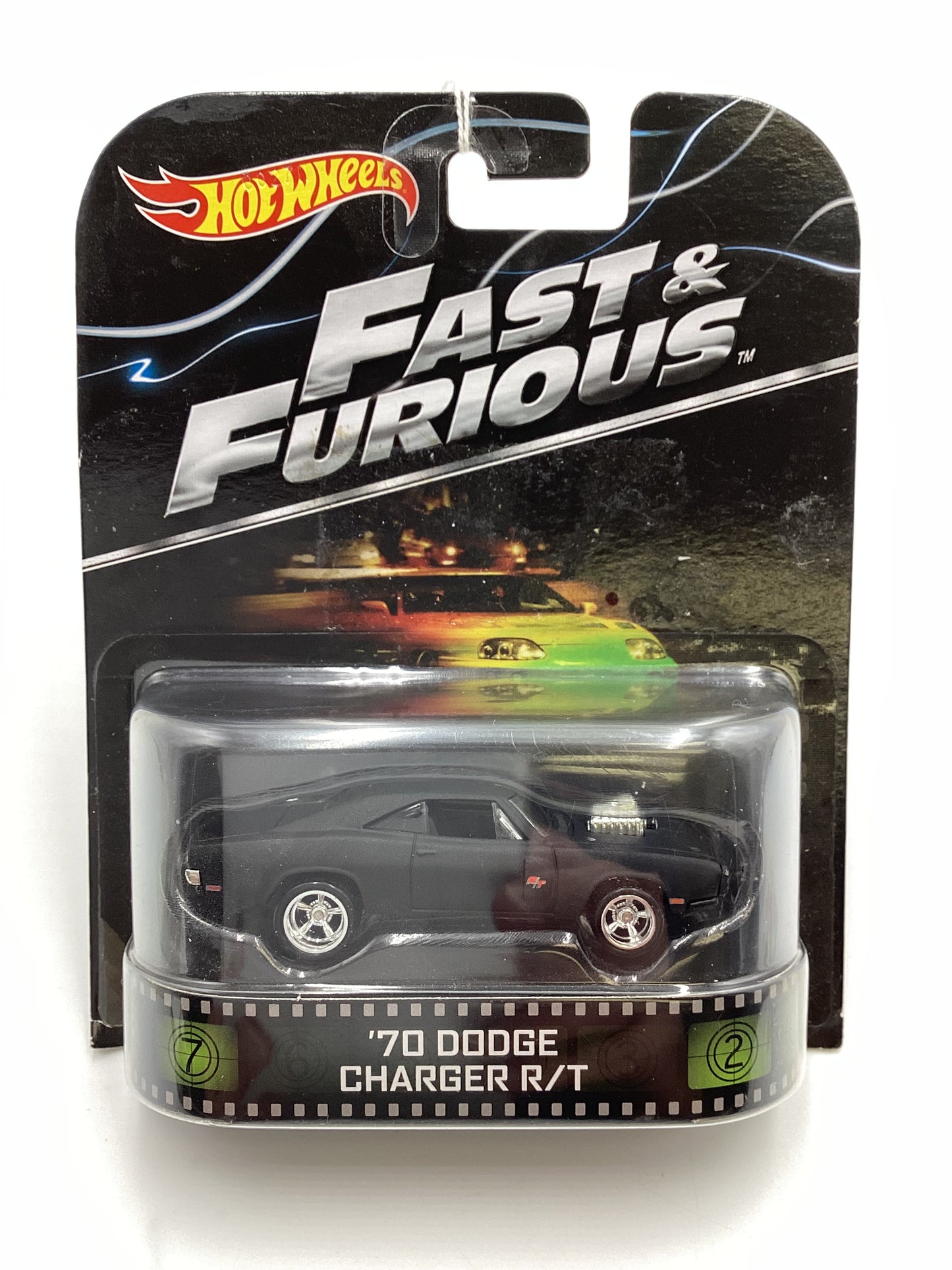 2016 Hot wheels Retro Entertainment Fast & Furious 70 Dodge Charger R/T Black 242C