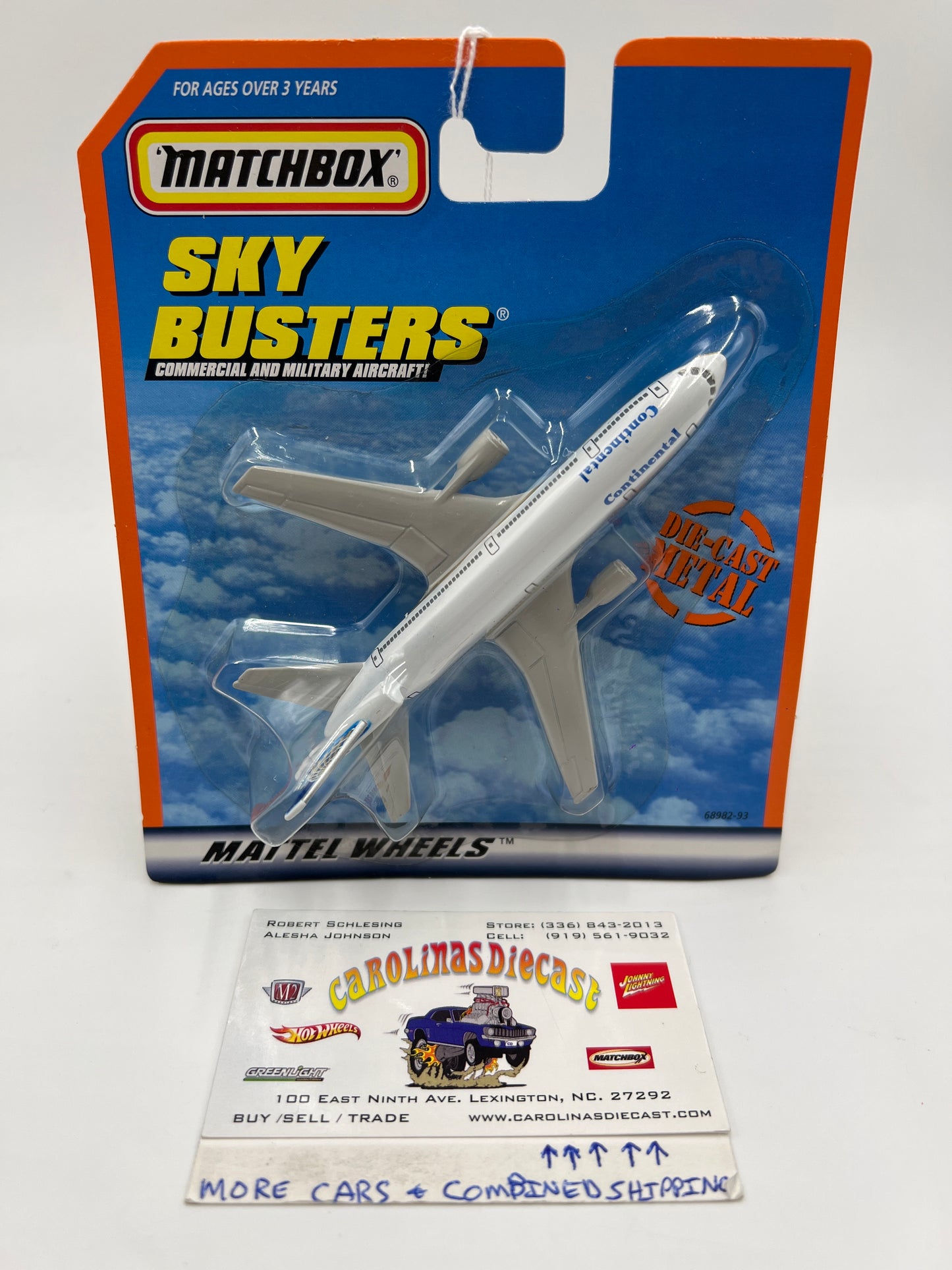 Matchbox Sky Busters DC-10 Continental #1 YY1