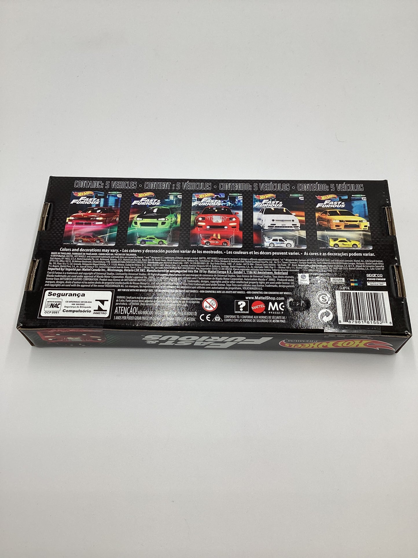 Hot Wheels Fast and Furious Original Fast Sealed Premium 5 Car Set