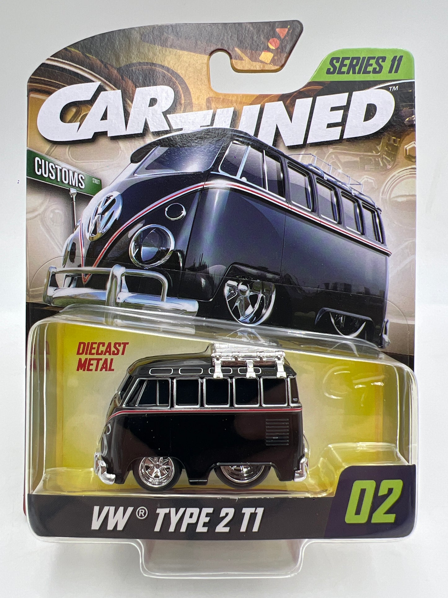 MGA Car Tuned Mainline Series 11 #2 VW Type 2 T1 Black