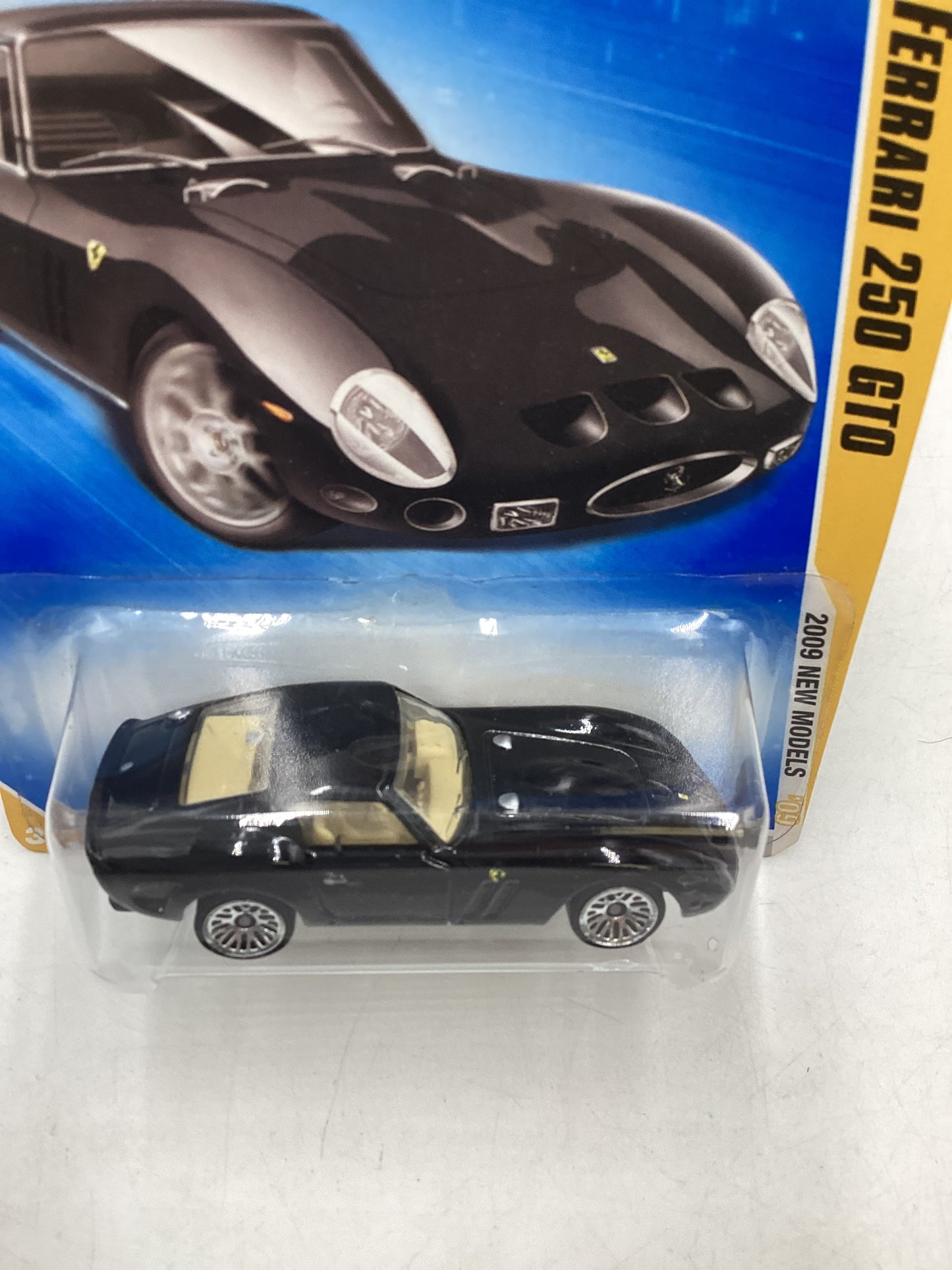 2009 Hot Wheels #005 Black Ferrari 250 GTO