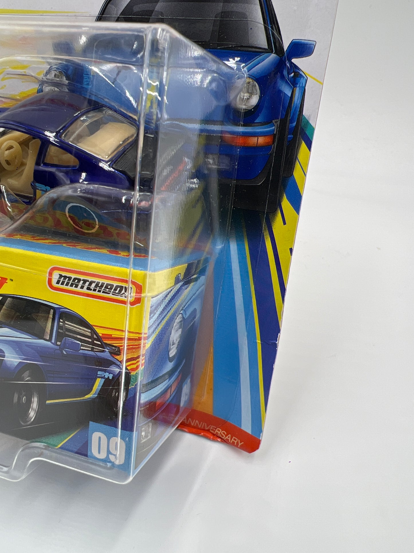 Matchbox 50th Anniversary Superfast #9 80 Porsche 911 Turbo Blue 172D