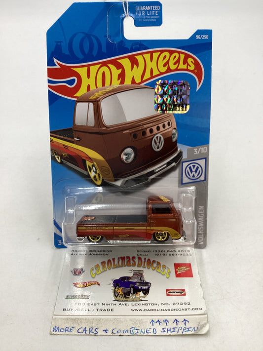 2019 Hot Wheels Factory Sealed #96 Volkswagen T2 Pickup Brown 96A