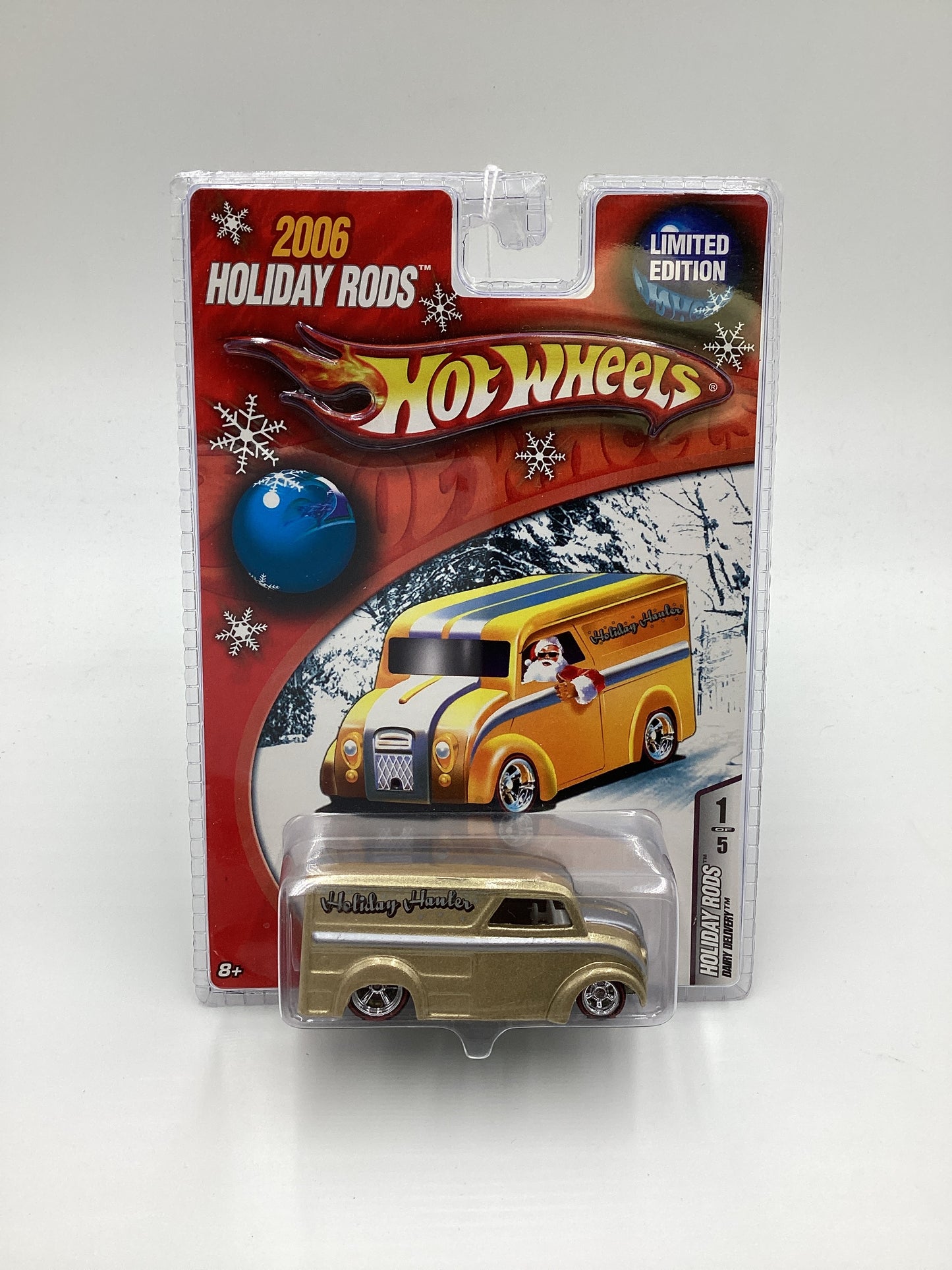 Hot Wheels 2006 Holiday Rods 1/5 Dairy Delivery Gold SR