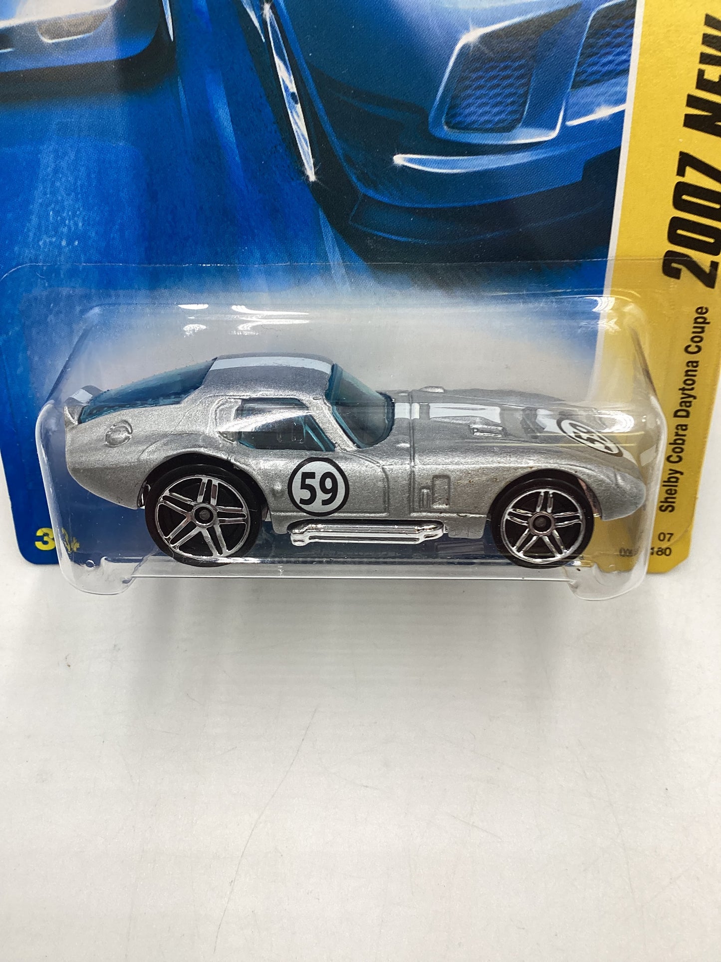 2007 Hot wheels New Models #006 Shelby Cobra Daytona Coupe Silver 28D