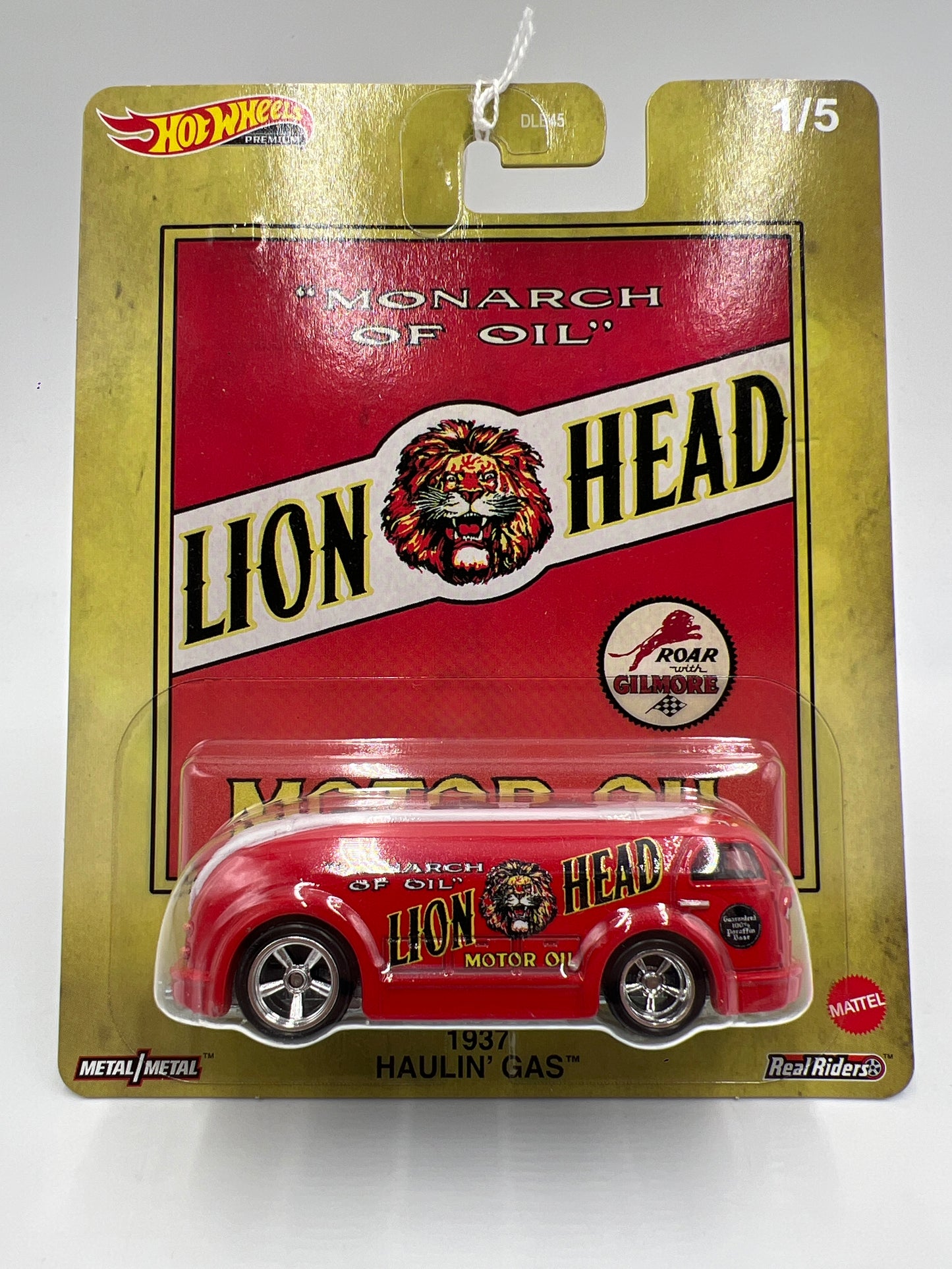 Hot Wheels Premium Vintage Oil #1 1937 Haulin Gas Red Lion Head 244i