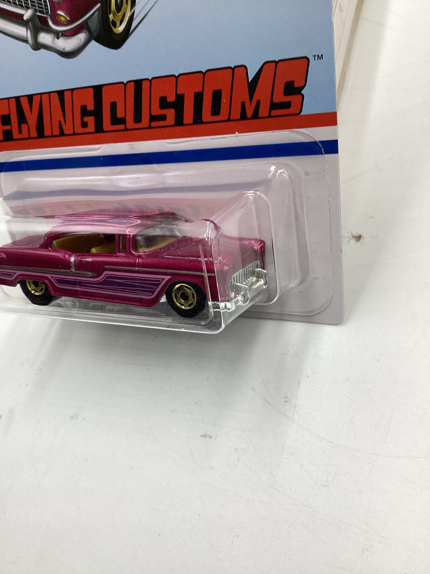 Hot Wheels Target Exclusive Flying Customs 55 Chevy Pink