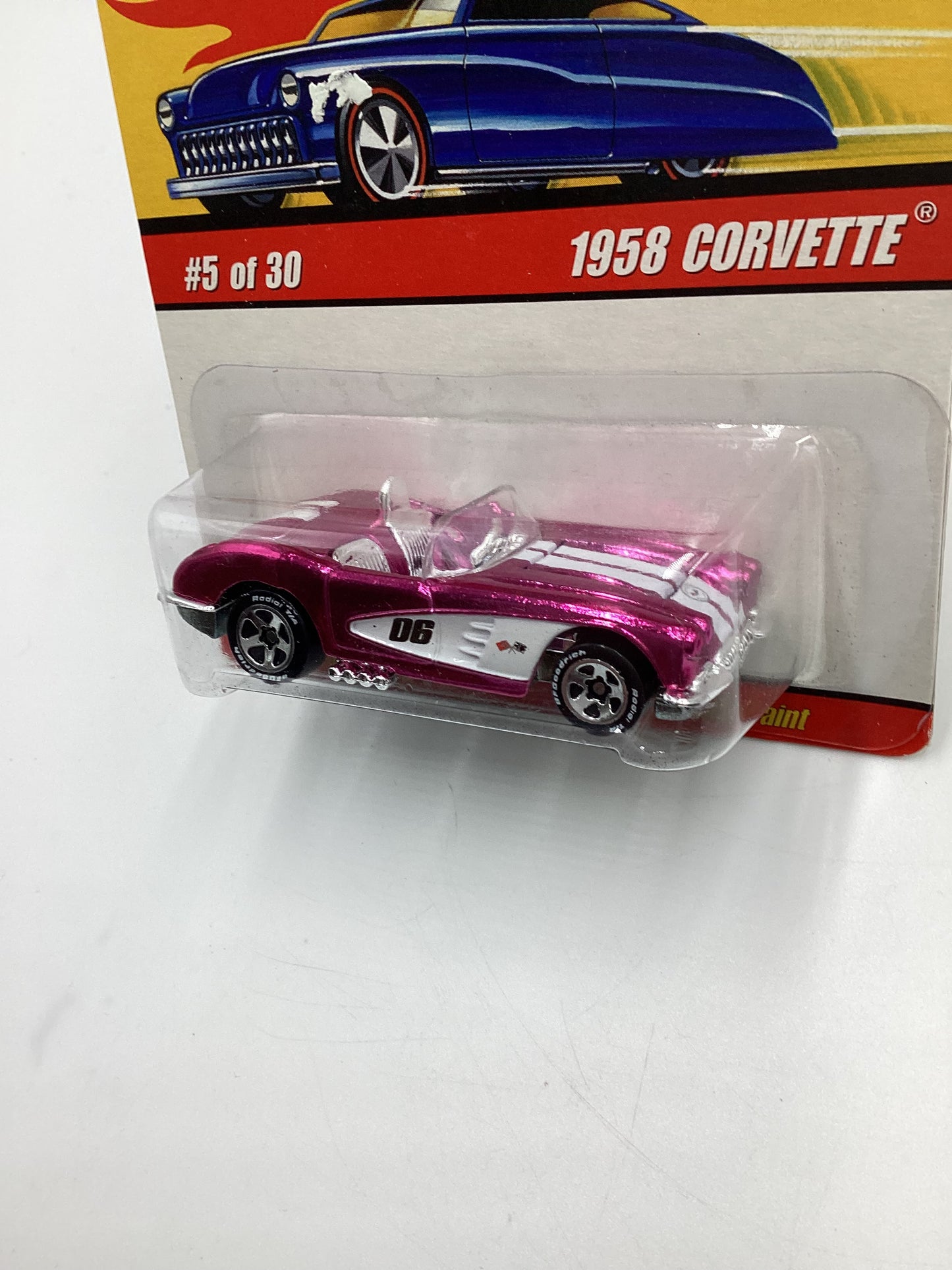 Hot Wheels Classics Series 2 #5 1958 Corvette Pink SR